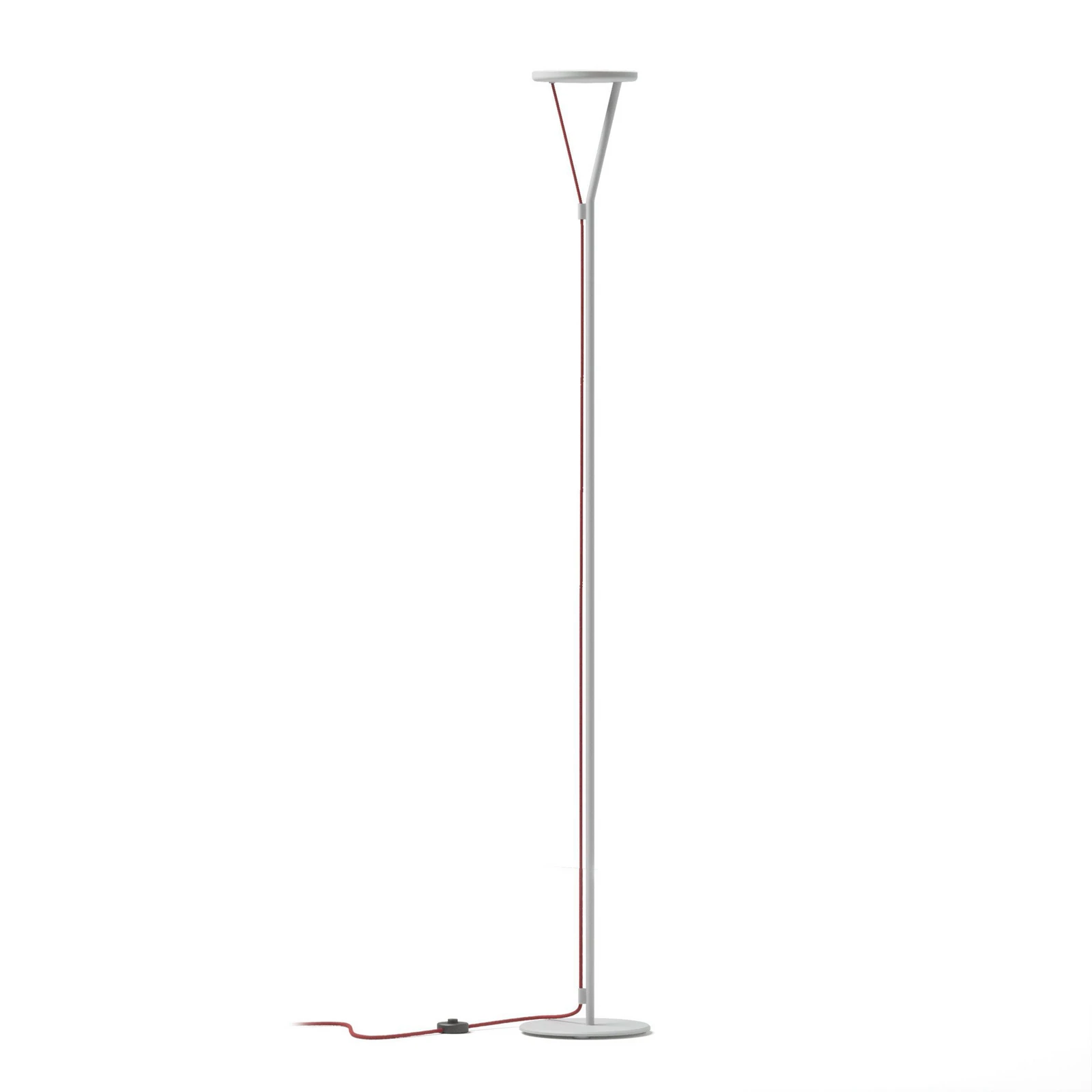 Fabbian LED-Stehleuchte Rio, weiß, dimmbar, 3.000 K, Metall