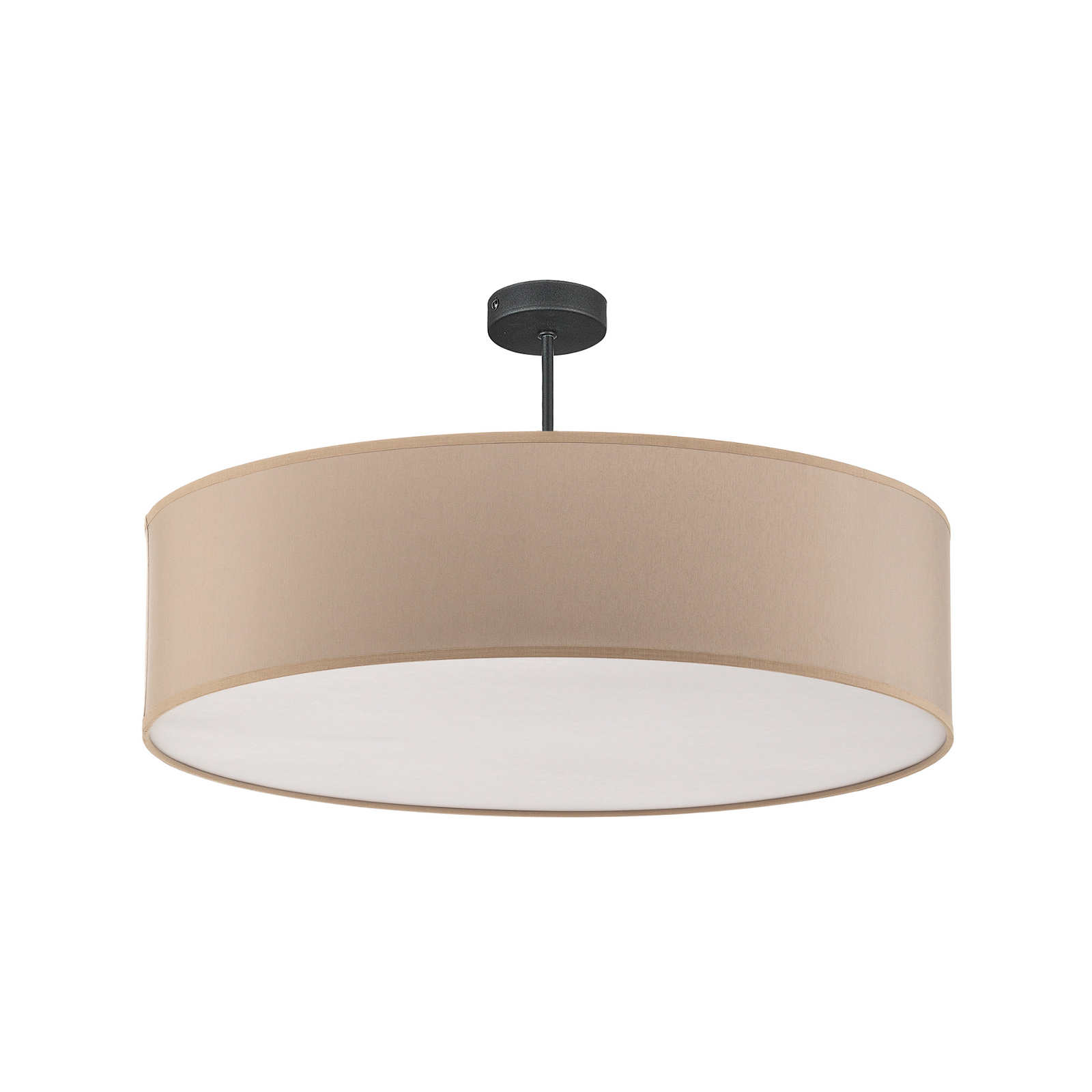 Rondo semi-flush ceiling light, cream Ø 60cm