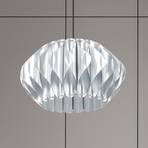 Serenity hængelampe med plastskærm, sølv