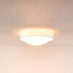 Stropna svetilka Lex, okrogla, Ø 25 cm, bela