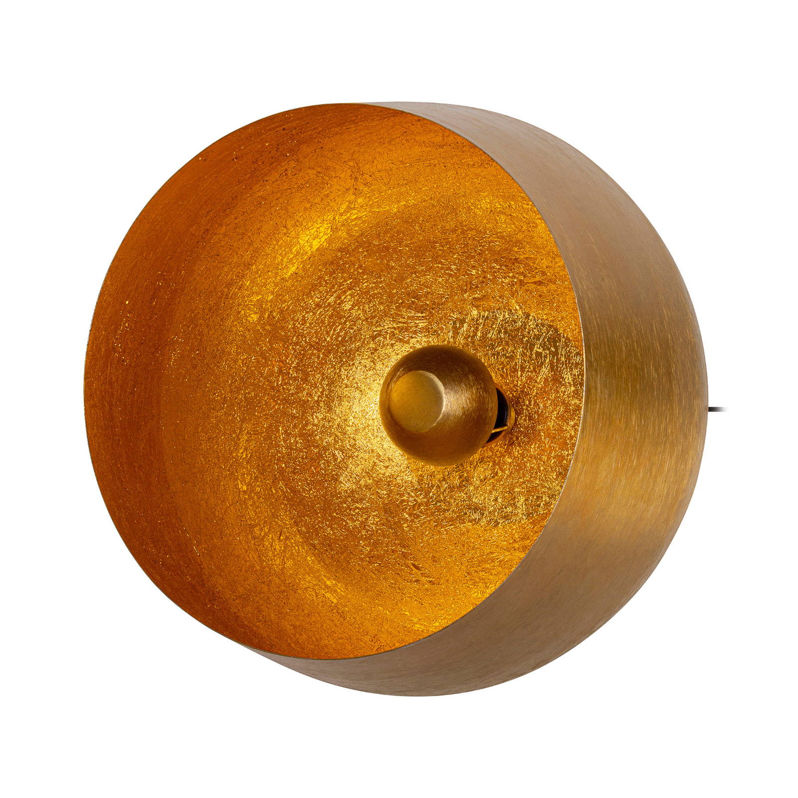 KARE Apollon floor lamp, gold, Ø 50 cm
