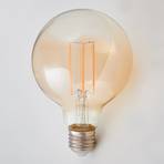 E27 LED-globe-lamppu Filament 6W 500lm amber 1800K