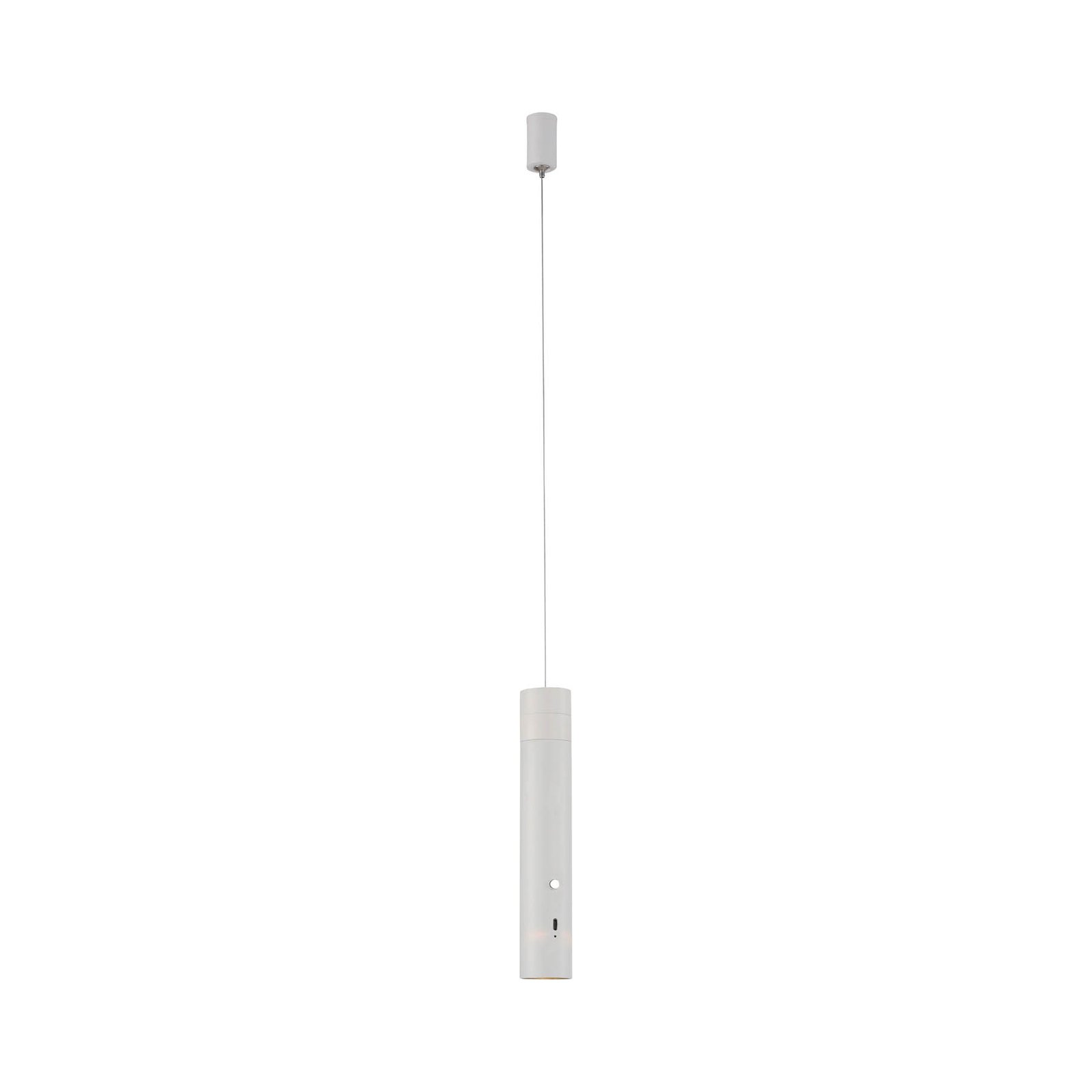 JUST LIGHT. Attaccare la lampada a sospensione ricaricabile a LED, bianca,