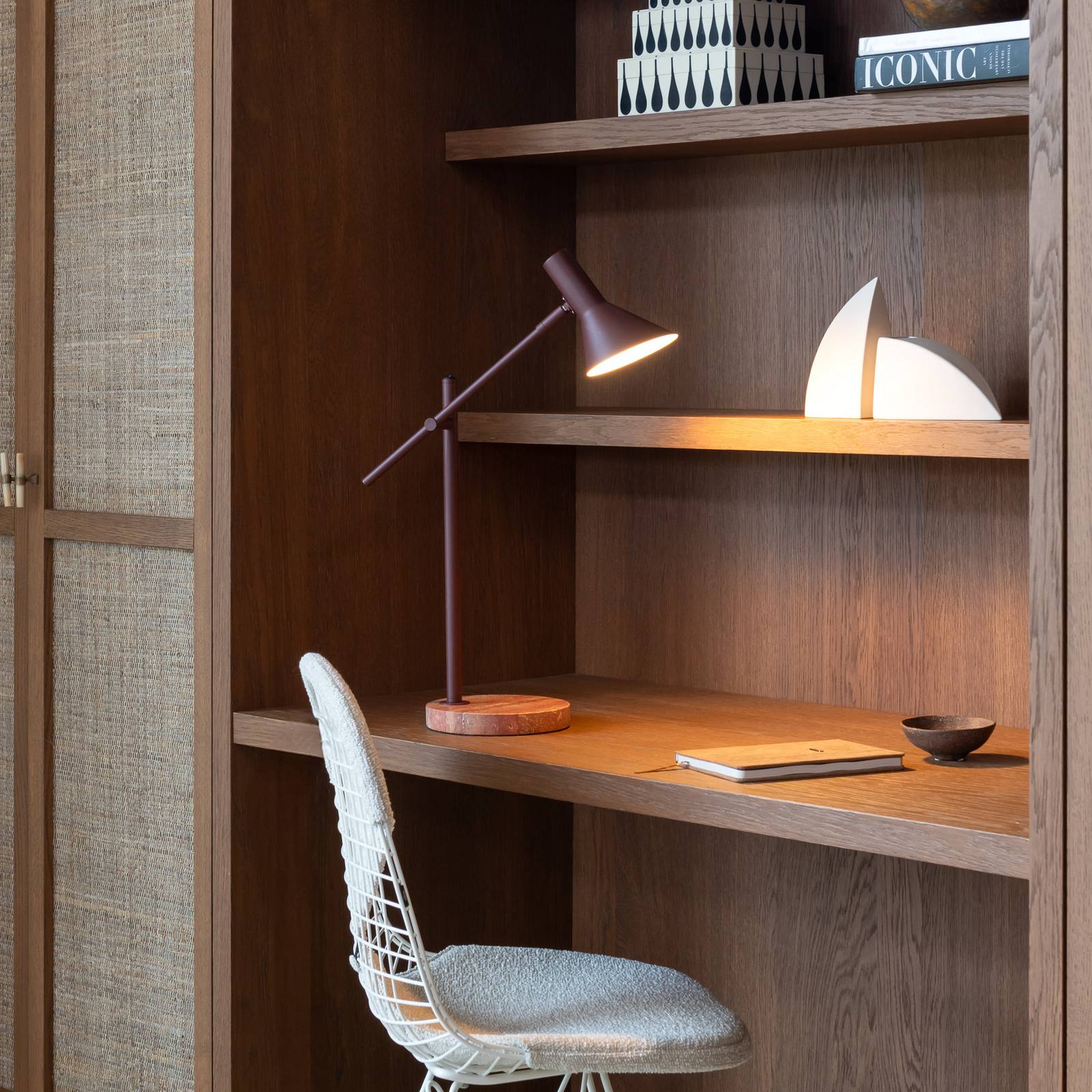 IT'S ABOUT ROMI Tischlampe Izmir, dunkelrot, Höhe 59 cm günstig online kaufen