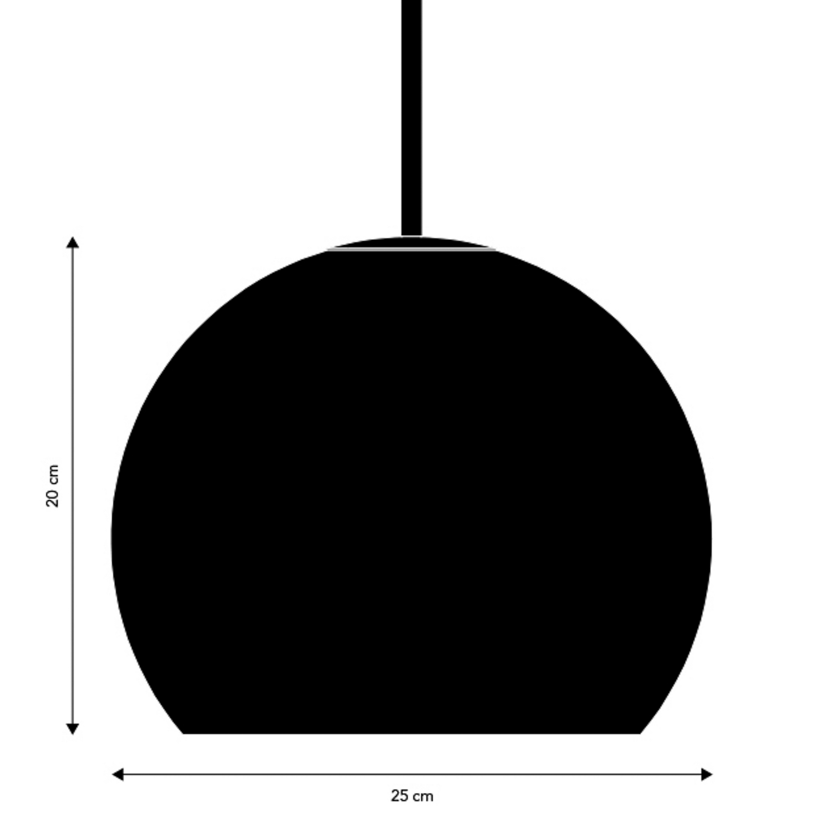 FRANDSEN Hängeleuchte Ball Glass, Ø 25 cm