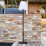 LED-terraslamp op zonne-energie Standy, wit/grijs, hoogte 150 cm, IP44