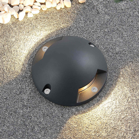 Lindby Huban LED-Bodenaufbauleuchte, zweiflammig