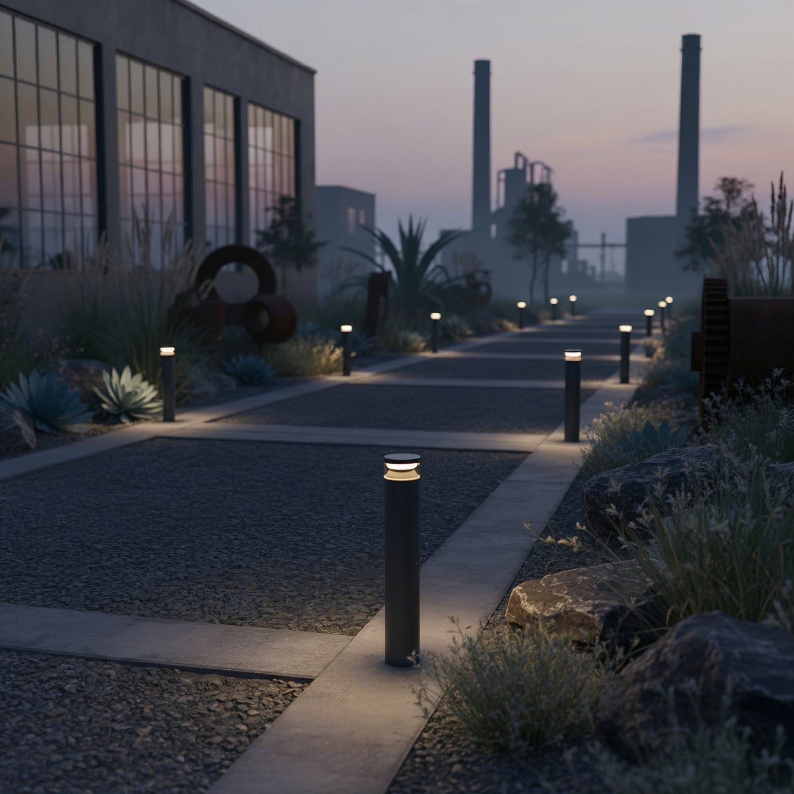 Ideal Lux Słupek oświetleniowy LED Boeing, wysokość 70 cm, czarny, IP65