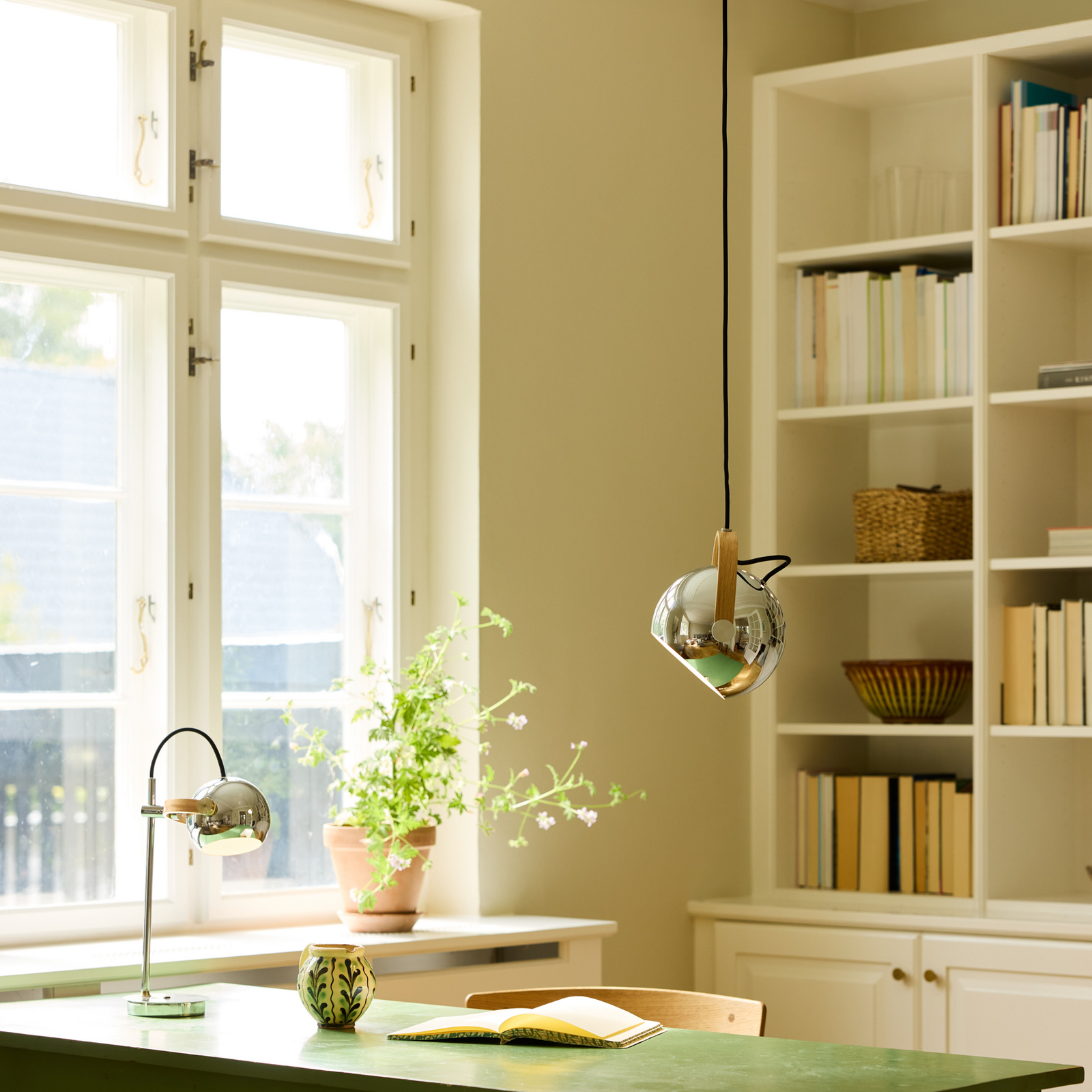 DC hanglamp, chroomkleurig, Ø 18 cm, metaal - Halo Design DC hanglamp, chroomkleurig, Ø 18 cm, metaal - Halo Design