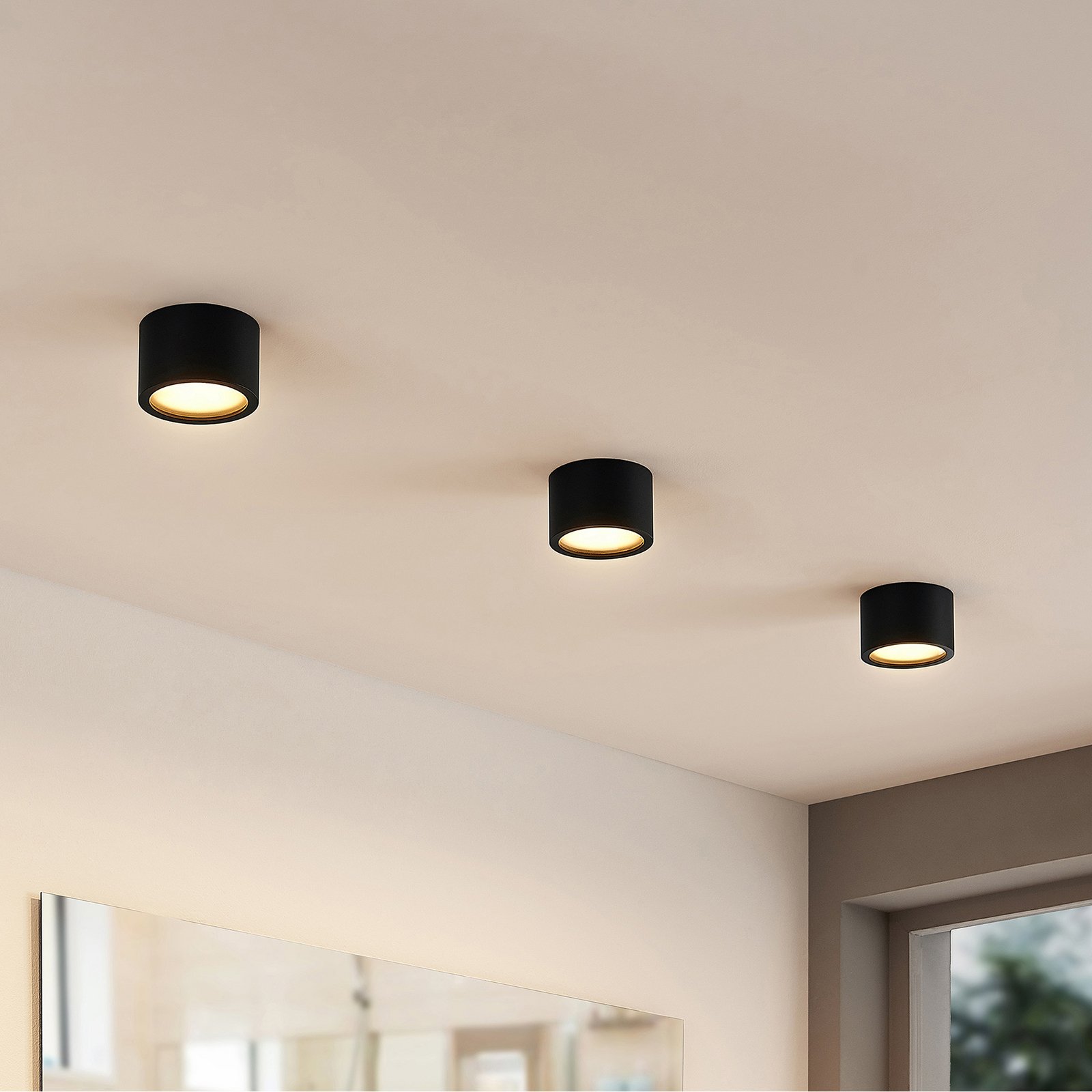 Nieva Round Deckenleuchte Black - Arcchio