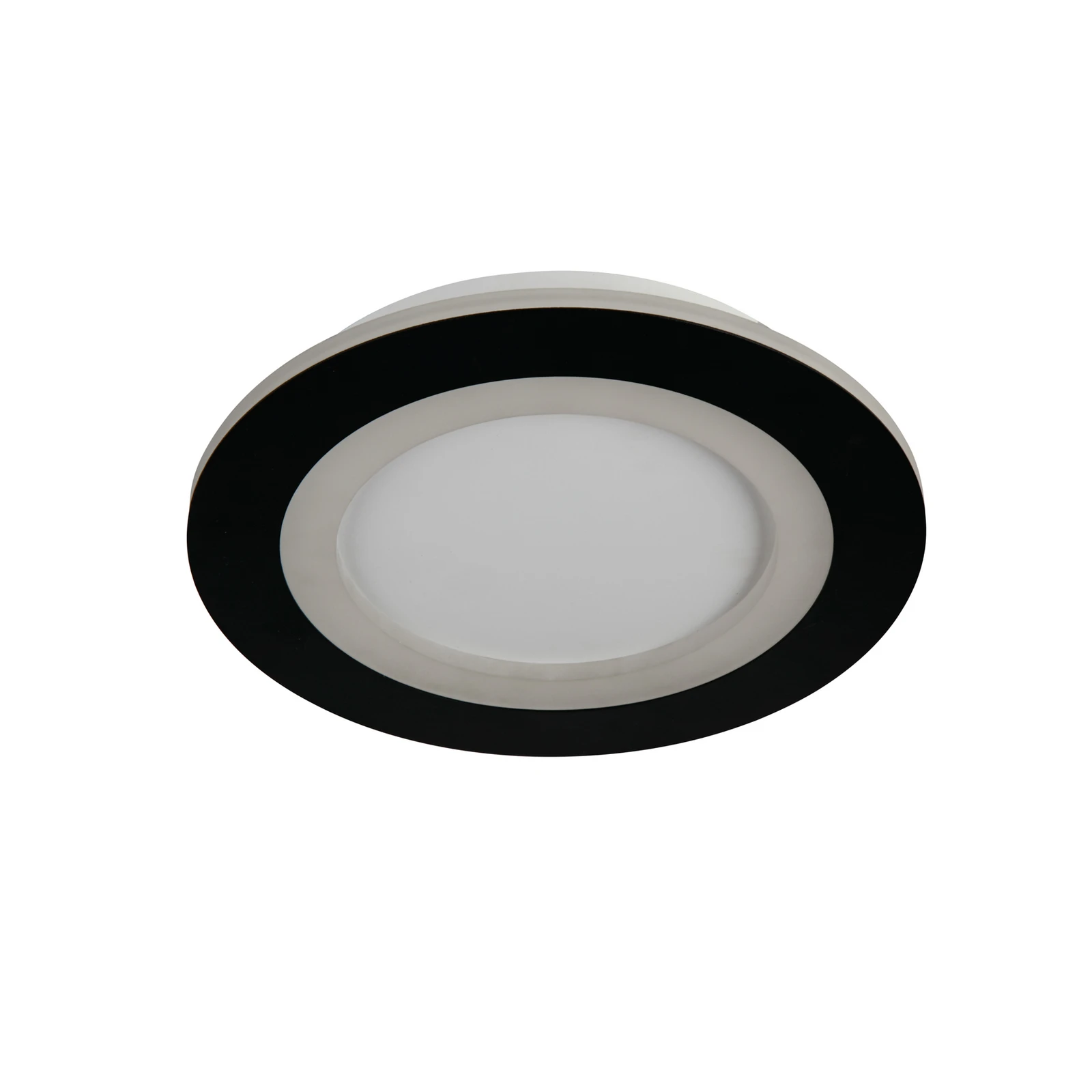 Ringo LED mennyezeti lámpa, Ø 25 cm, fekete-fehér, vas/akril, CCT