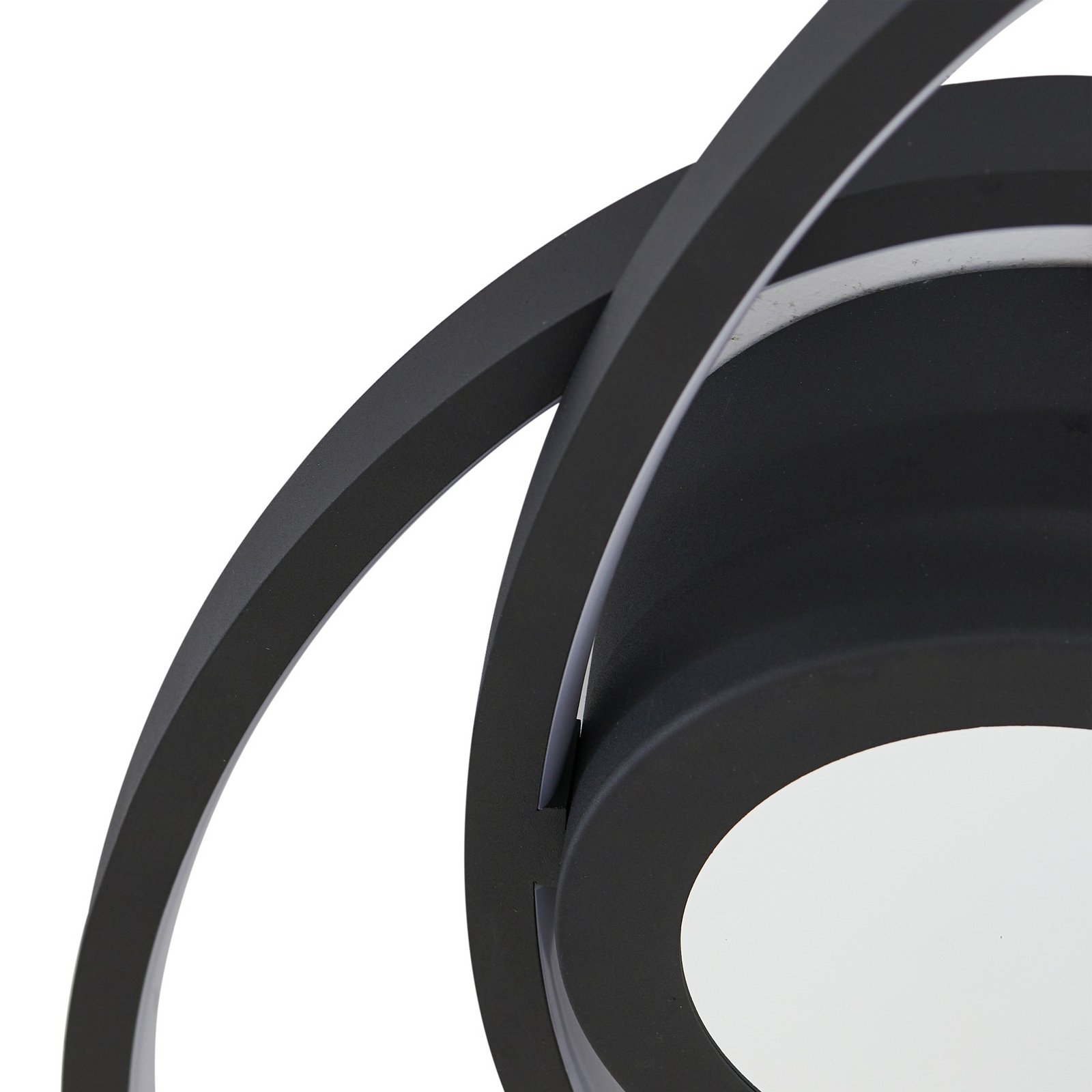 Thalina LED Mennyezeti Lámpa 60cm Fekete/Fehér - Lindby