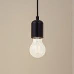 Lindby piekaramais gaismeklis Hattie, melns, Ø 4,7 cm, metāla, E27