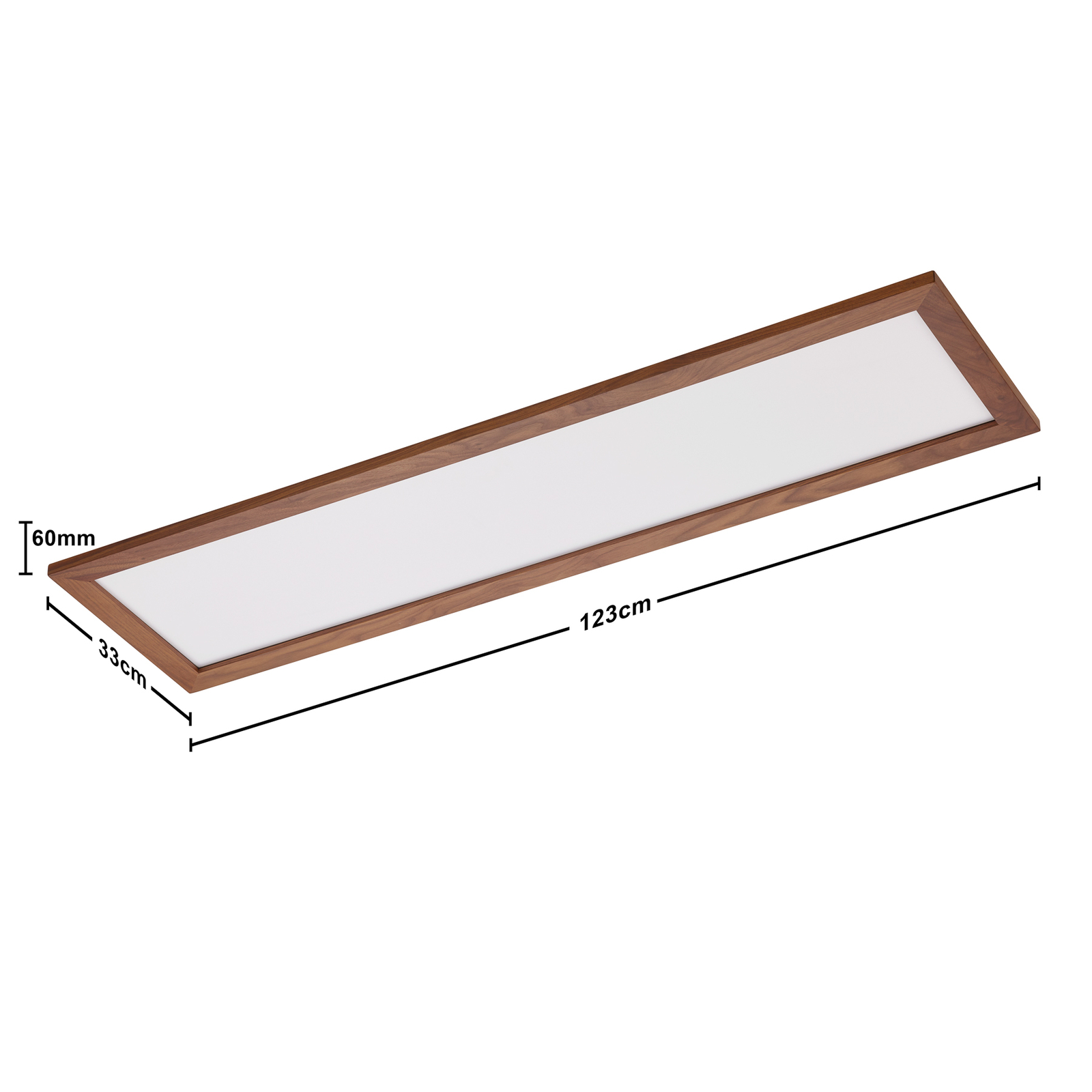 Quitani Aurinor LED panel, diófa, 125 cm