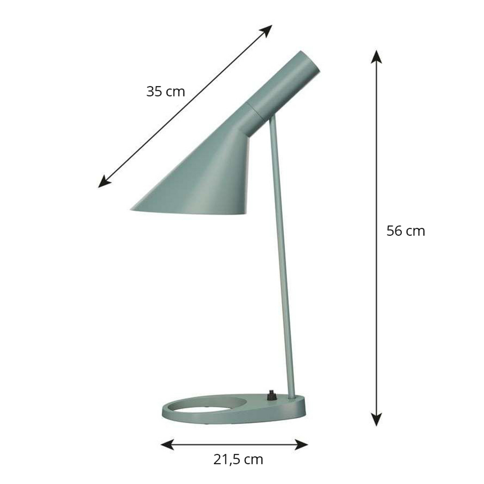 AJ Lampe de Table Pétrole Clair - Louis Poulsen AJ Lampe de Table Pétrole Clair - Louis Poulsen