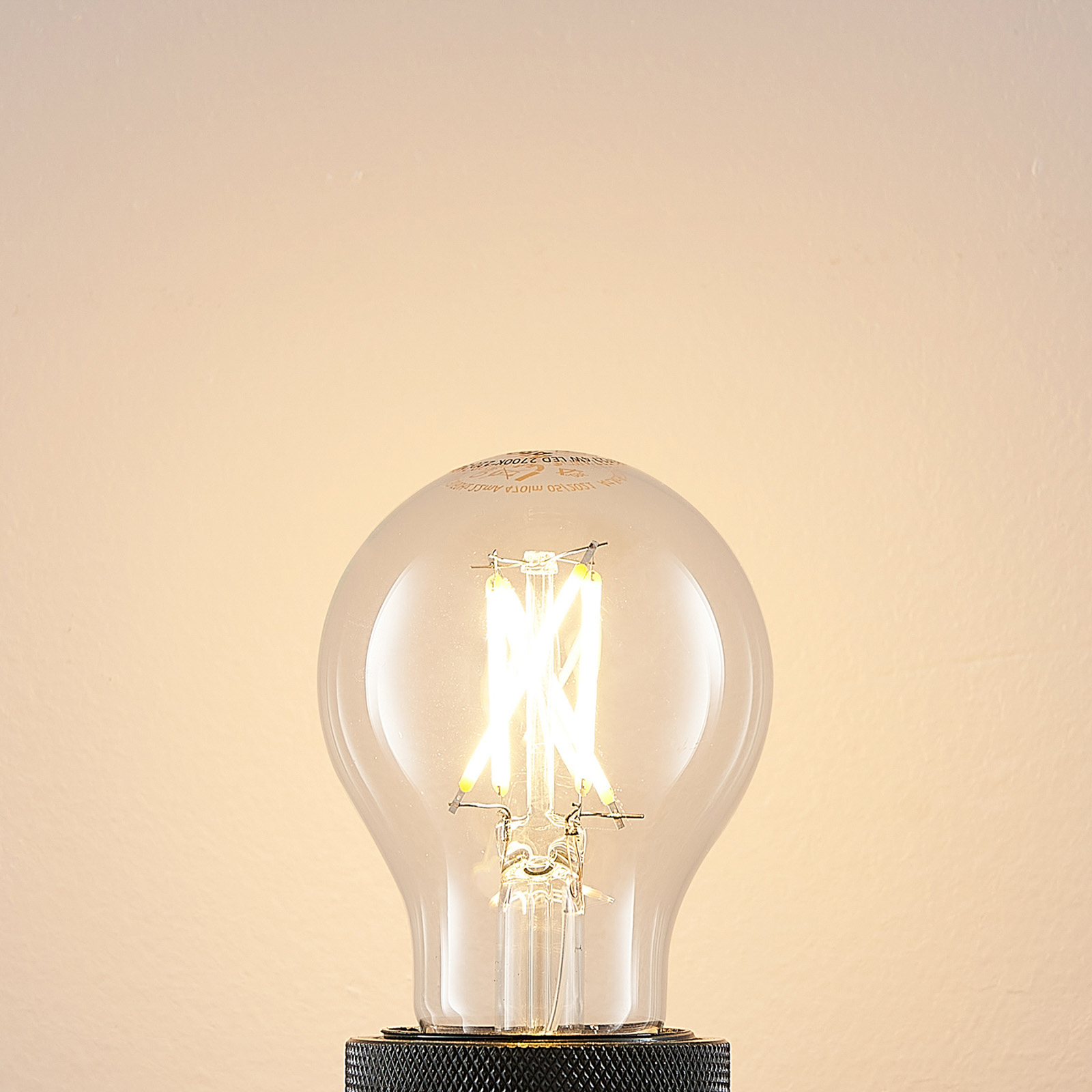 LED-Lampe E27 4W 2.700K Filament dimmbar klar 2er