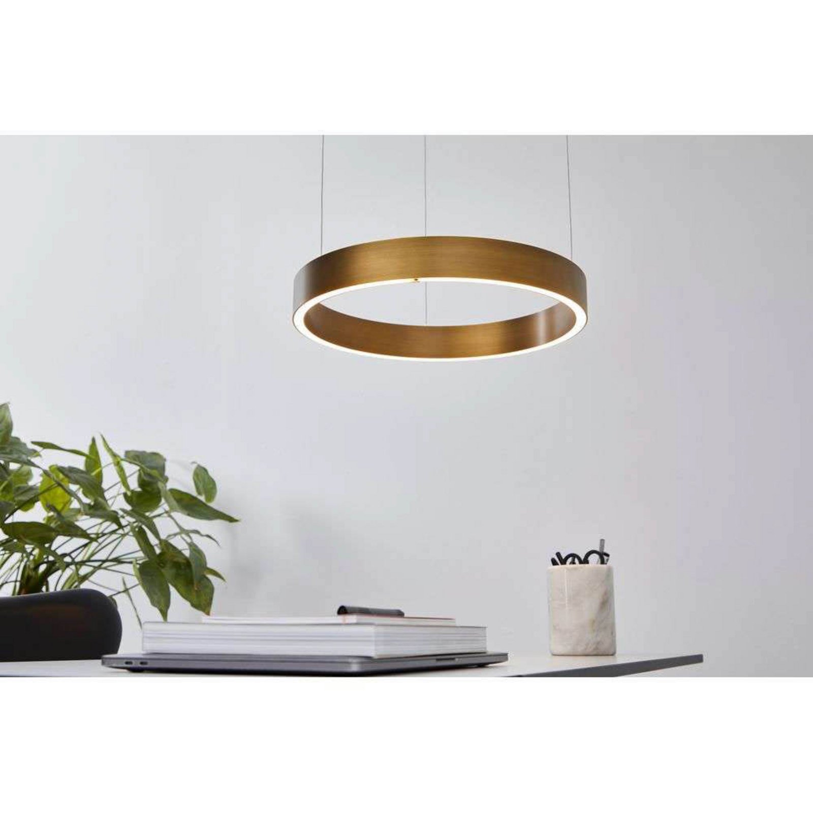LOOM DESIGN Suspension LED EOS 360 Small, couleur laiton
