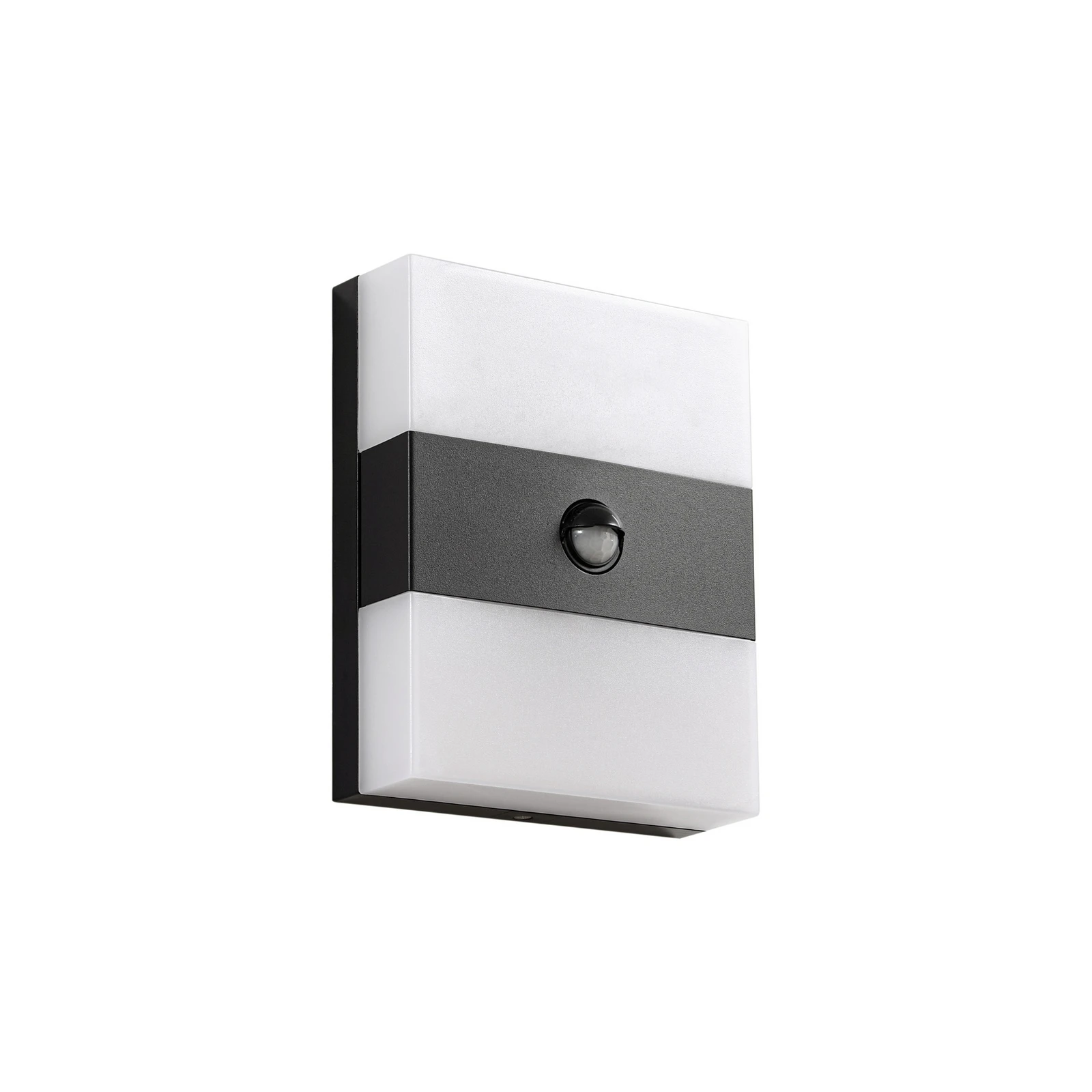 Prios LED-Außenwandleuchte Teekon, anthrazit, Sensor, IP44