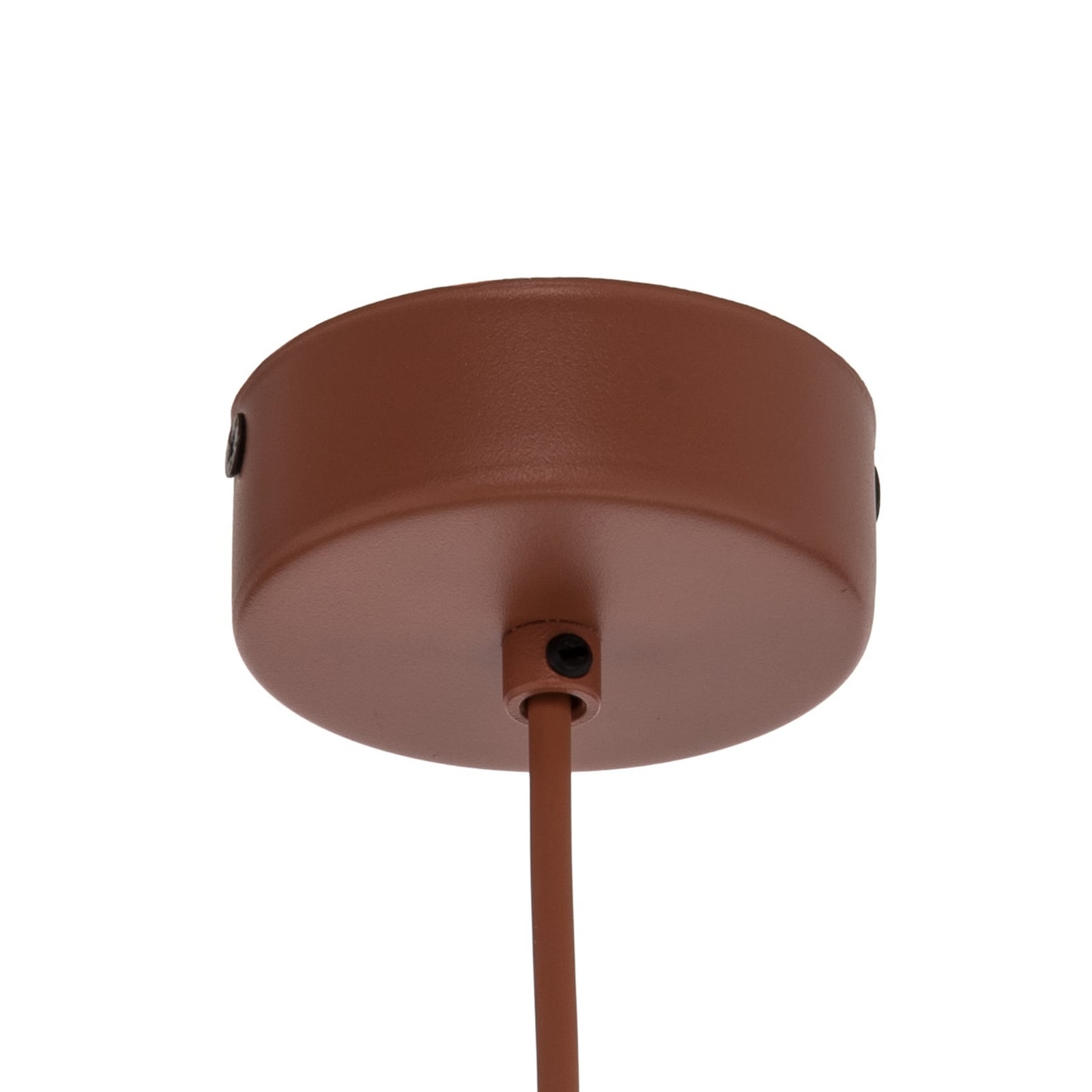 Pendelleuchte Sila, sand/rot, Metall, Ø 45 cm, E27