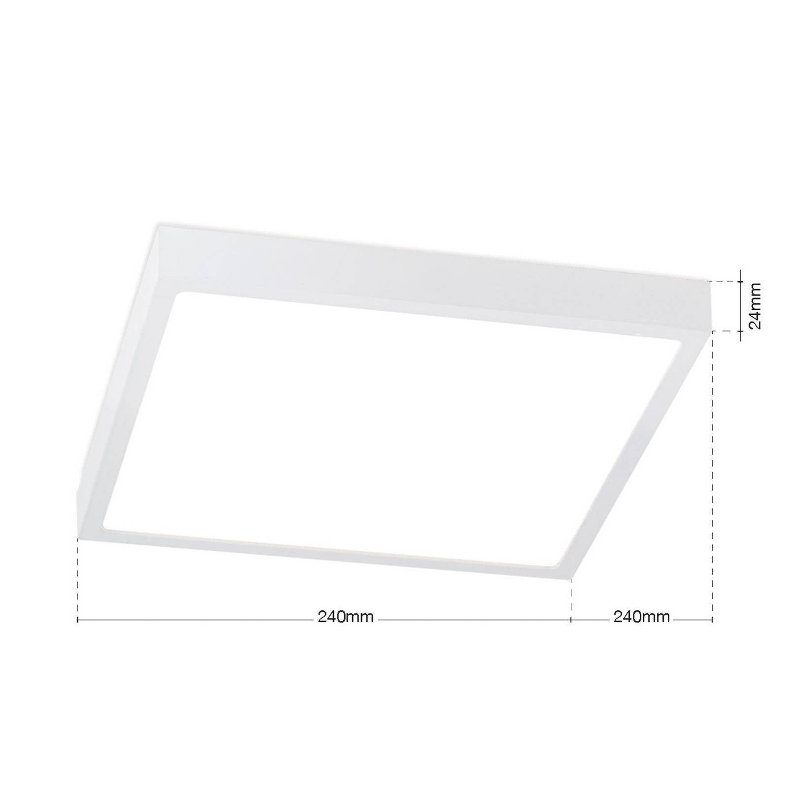 LED-Deckenlampe Disc, weiß, Länge 24 cm, CCT, Metall günstig online kaufen