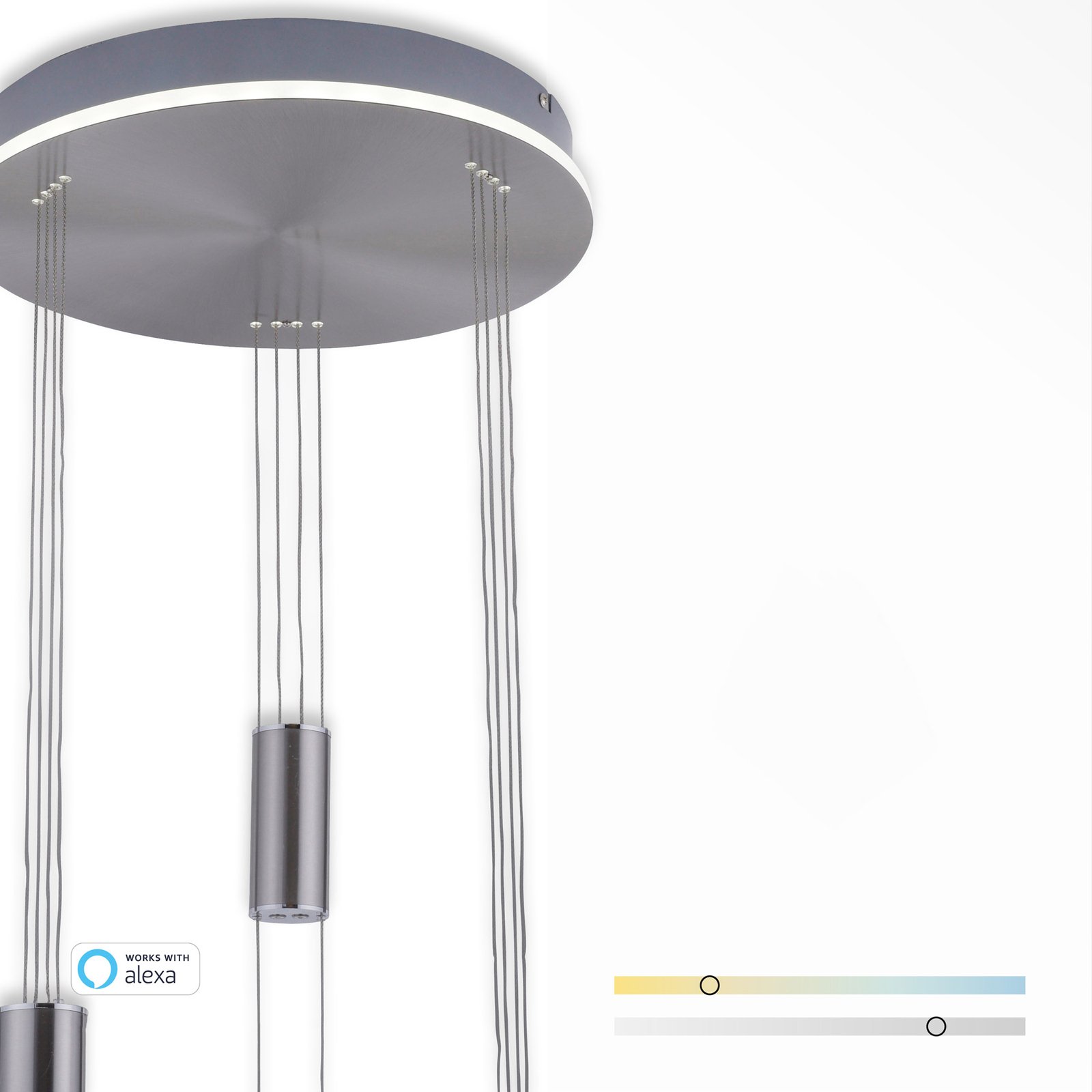 Paul Neuhaus Q-ETIENNE LED a sospensione, 3 luci