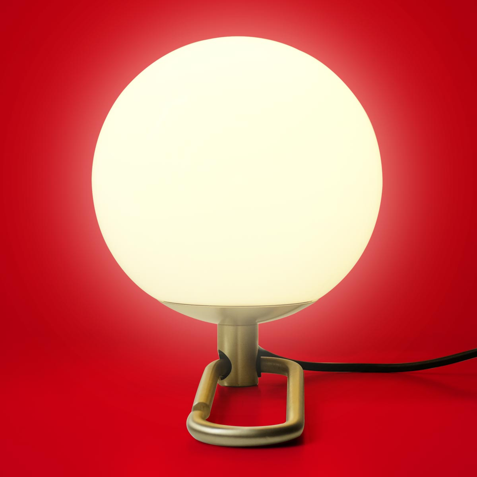 Artemide Flexible LED desk lamp nh1217, for Living / Dining Room, brass, glass, E14, 4 W, energy efficiency: A++