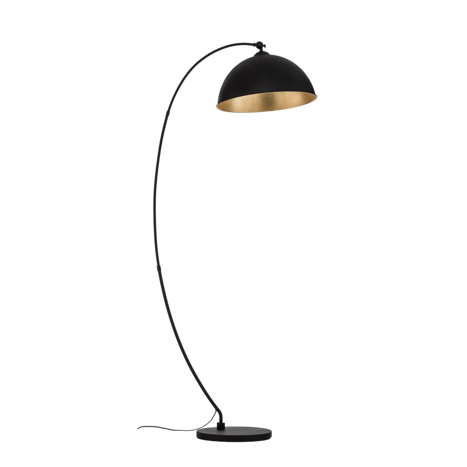 Lindby buelampe Jonera, sort, metal, E27, højde 185 cm Lindby buelampe Jonera, sort, metal, E27, højde 185 cm