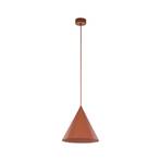 Lampa wisząca Cono, 1-punktowa, Ø 25 cm, ceglastoczerwona