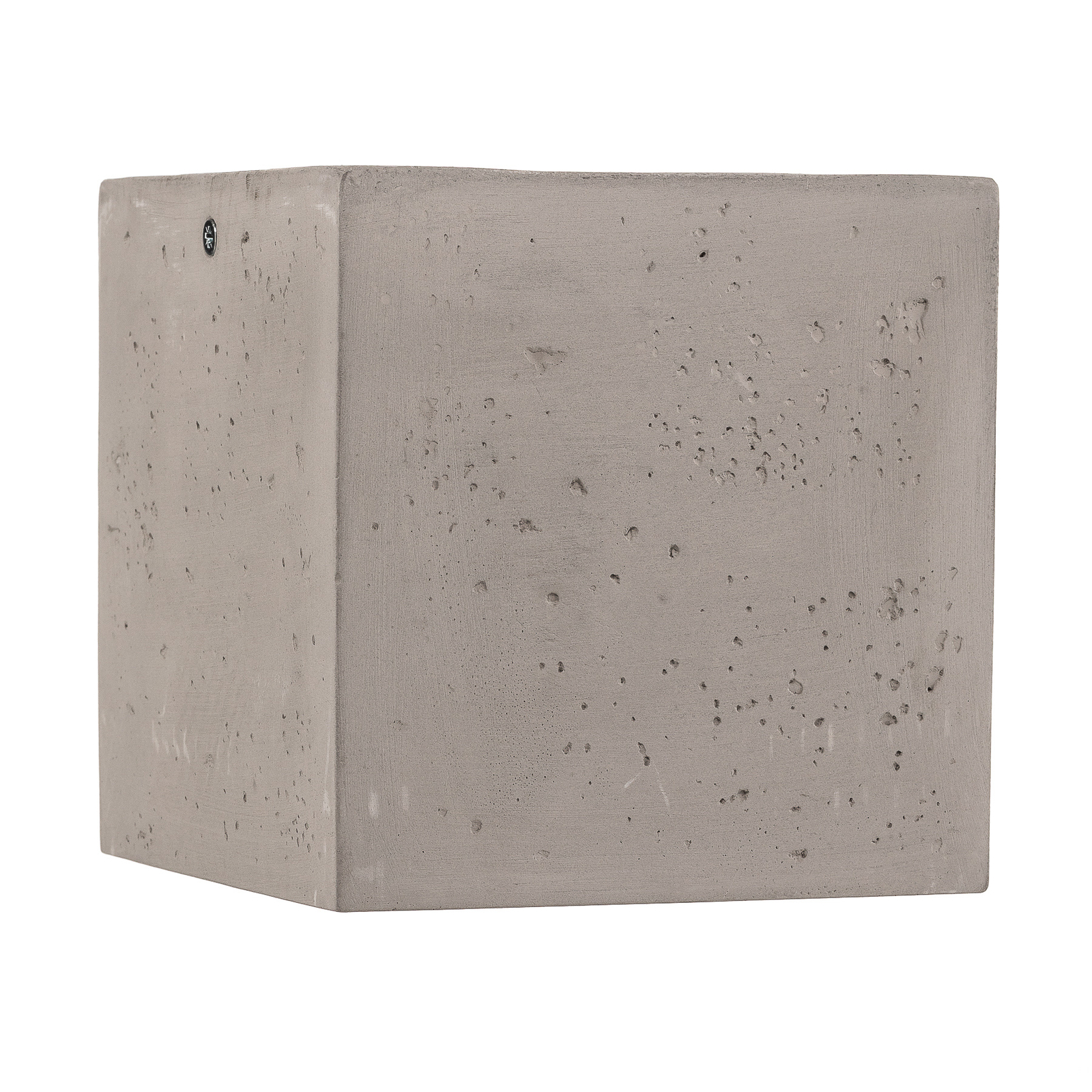 Plafondlamp Ara als betonnen kubus 14cm x 14cm