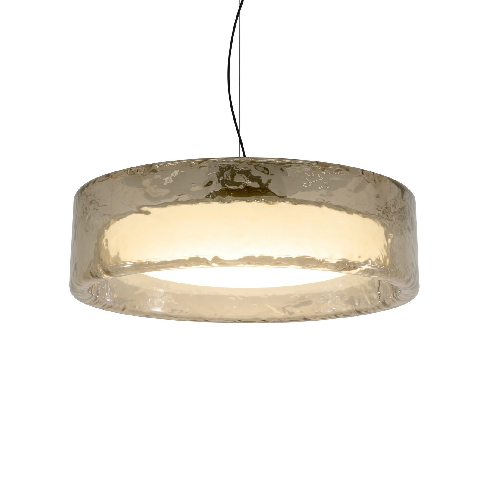 MARSET LED-Hängelampe Ringo, Ø 90 cm, rauchgrau, Kunststoff