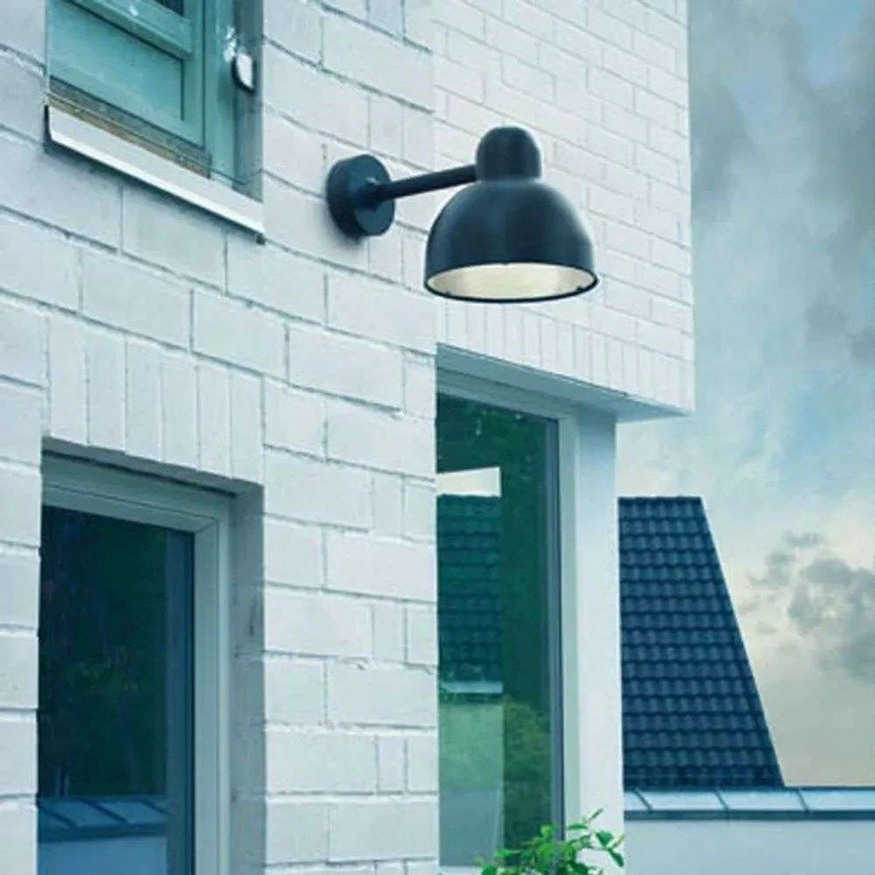 Norlys Koster Utomhus Vägglampa Rak Arm, metallisk från Norlys