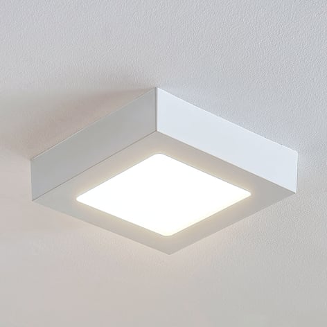 LED-Deckenlampe Marlo weiß 3000K eckig 18,1cm