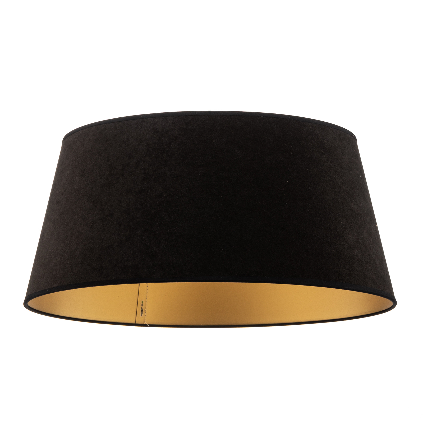 Cone lampshade height 22.5 cm, black/gold