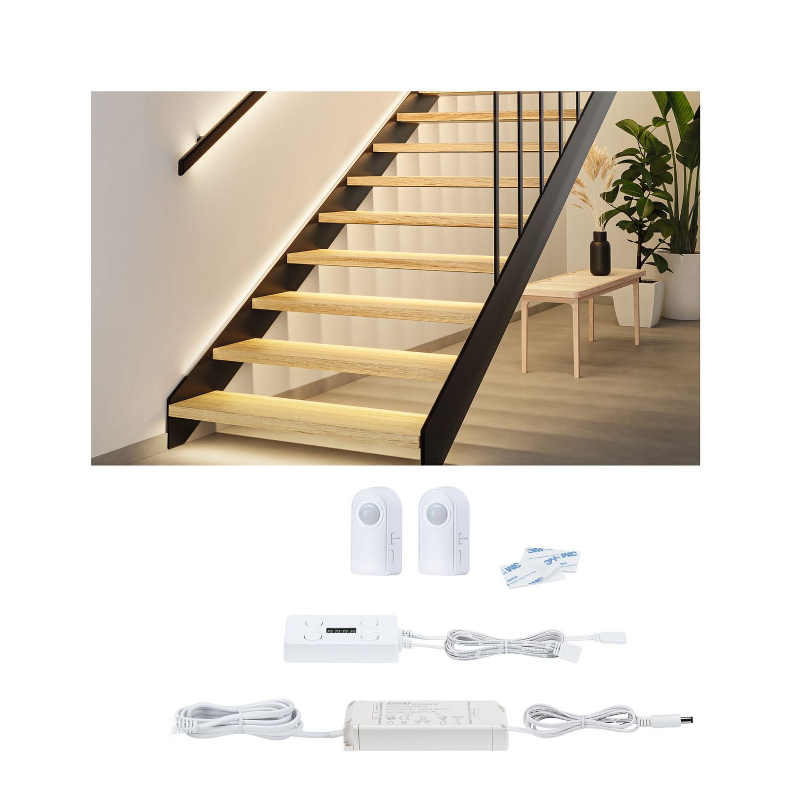 Paulmann MaxLED Stair Montageset Sensor 2er-Set Strip 25 W Paulmann MaxLED Stair Montageset Sensor 2er-Set Strip 25 W