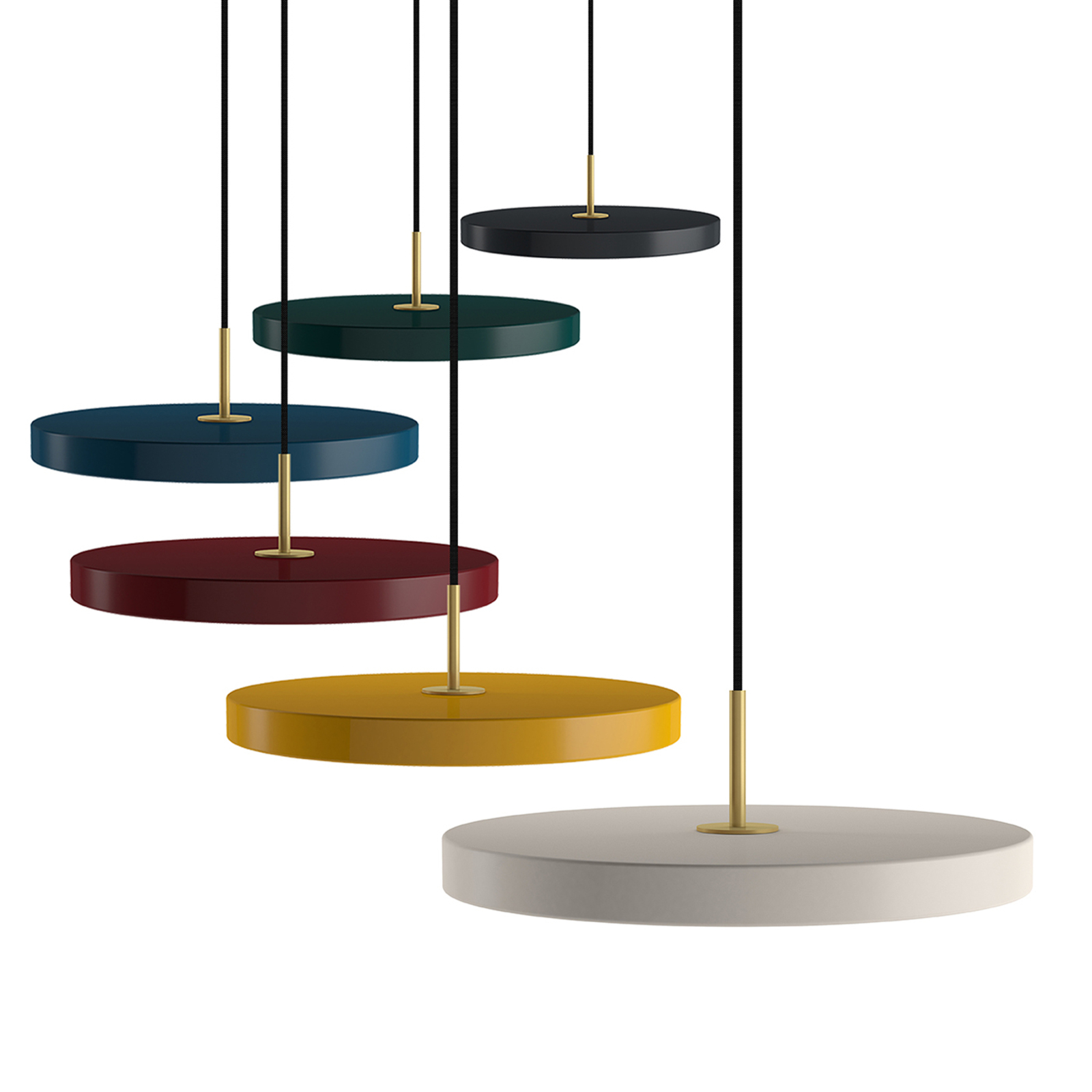 UMAGE Asteria mini hanging light brass yellow