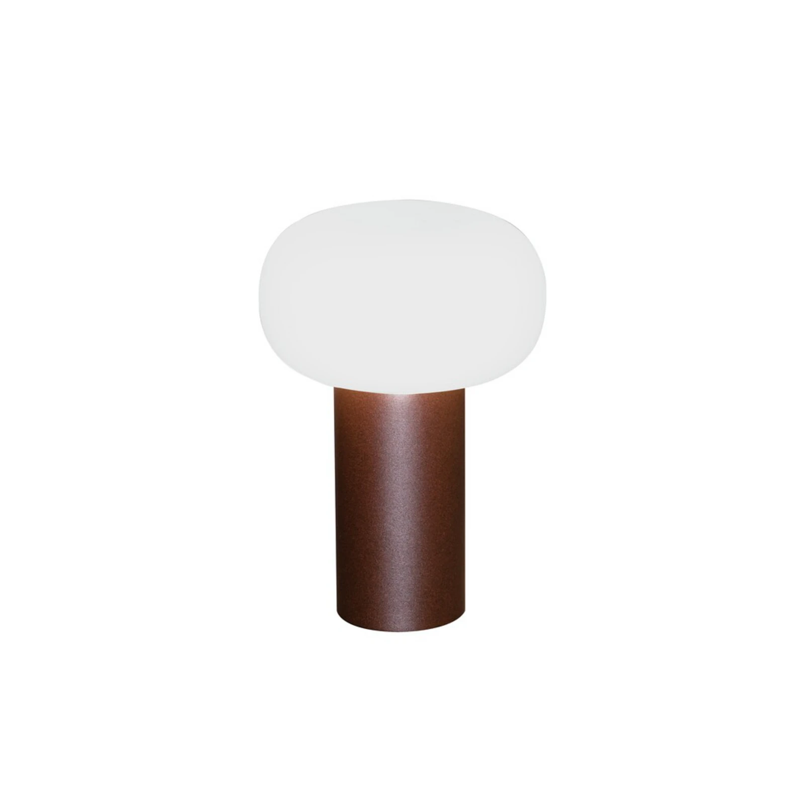 LED-Tischleuchte Antibes, IP54, Akku, RGBW, rost