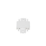 Lindby connector Lumaro, 180°, wit, kunststof, set van 2