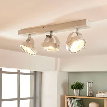 Lieven modern LED ceiling lamp in white