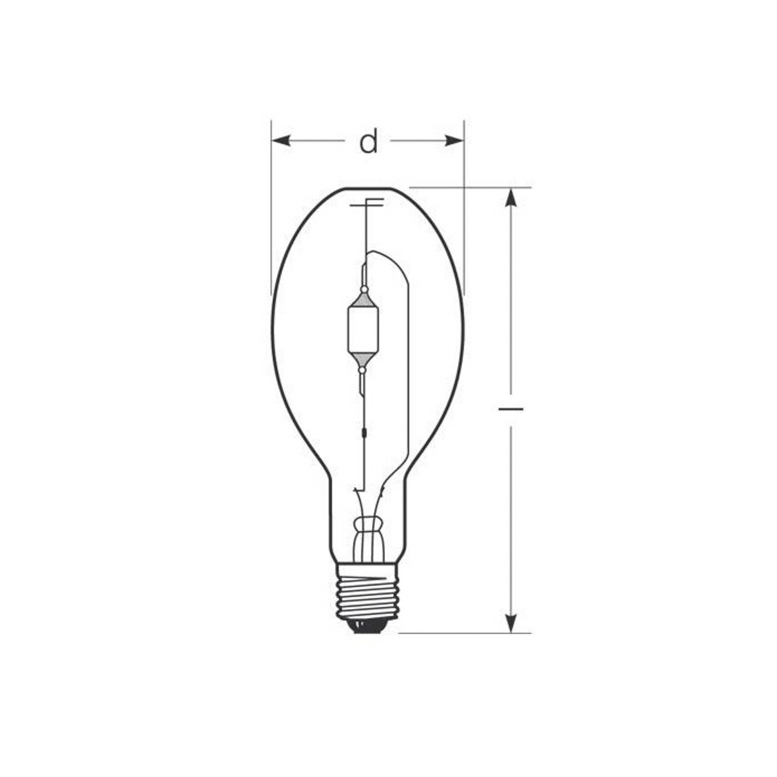 RADIUM metal halide lamp E40 444 W HRI-E NSC/S/F