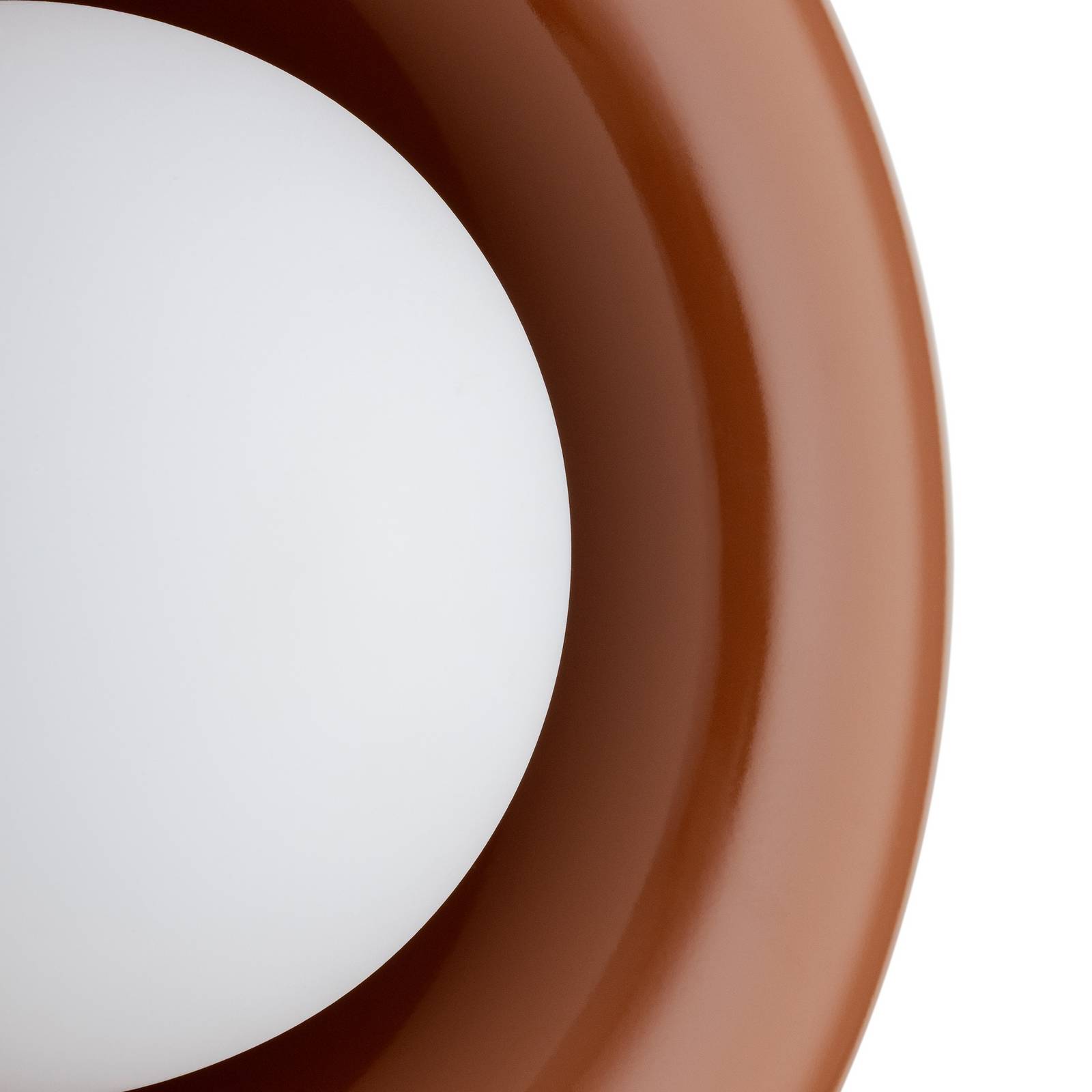 Wandleuchte Tina, terracotta/opal, Glas, Ø 19 cm günstig online kaufen