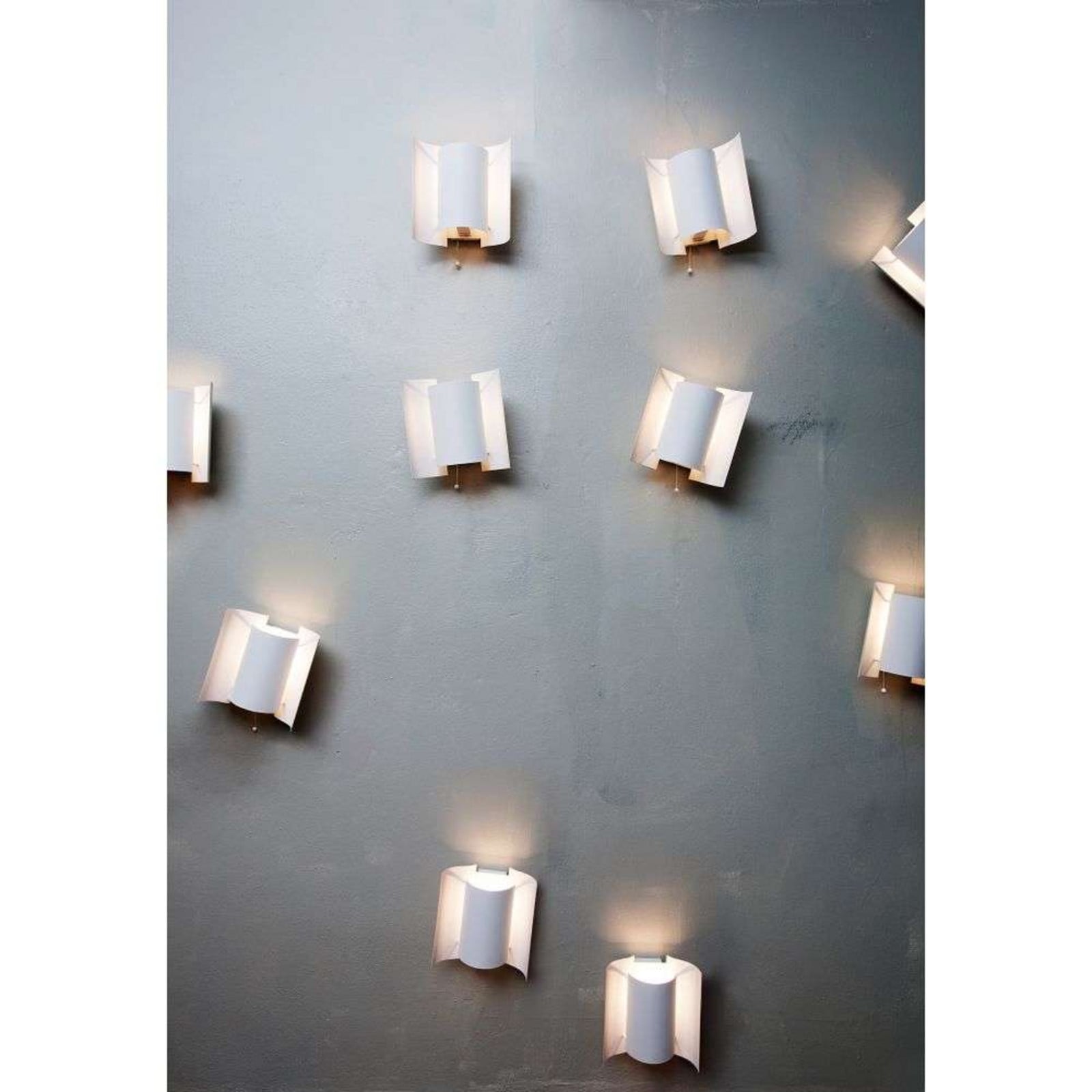 Butterfly Wandleuchte Matt White Northern - Wohnzimmer - Metall