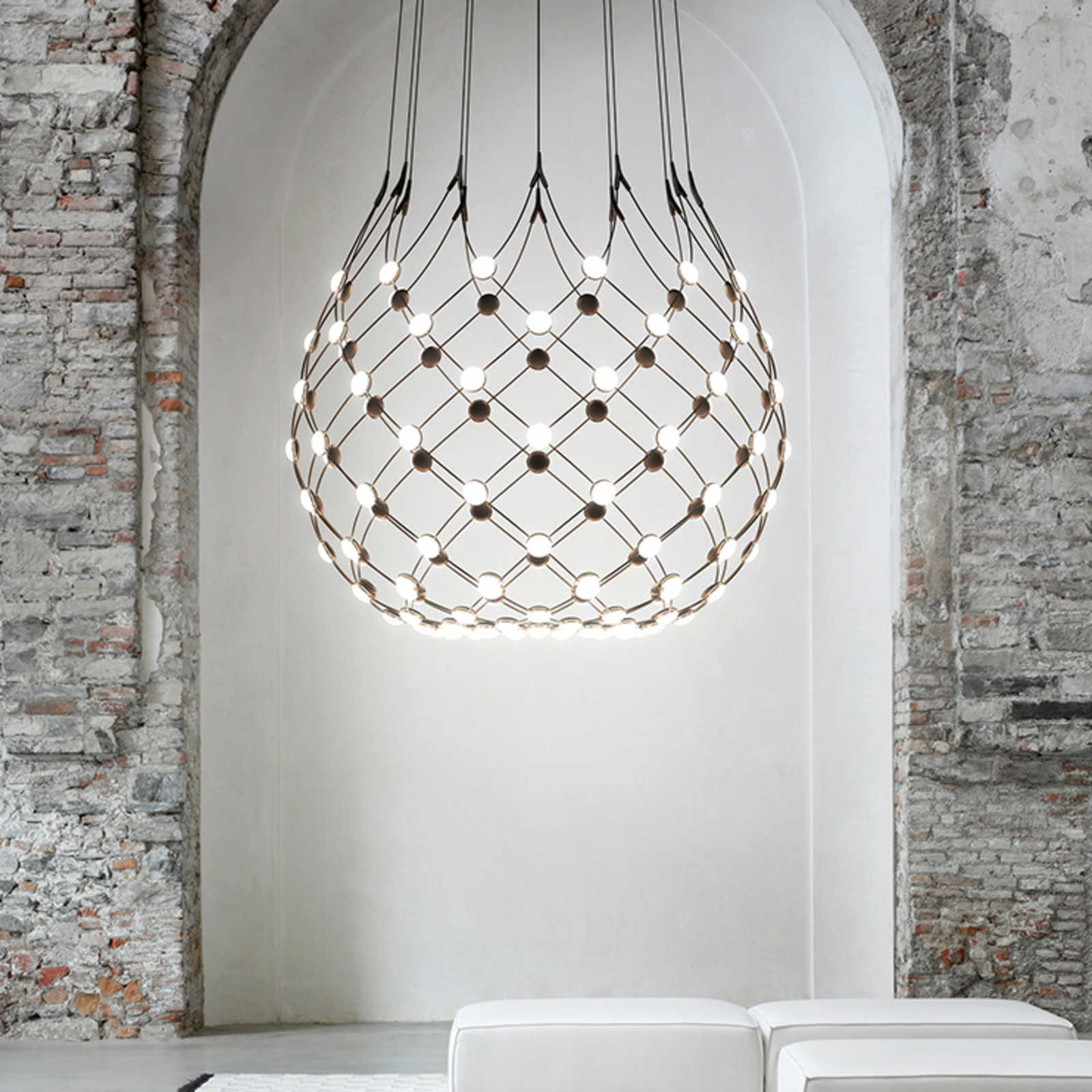Luceplan Mesh suspension Ø 100 cm câble 1 m
