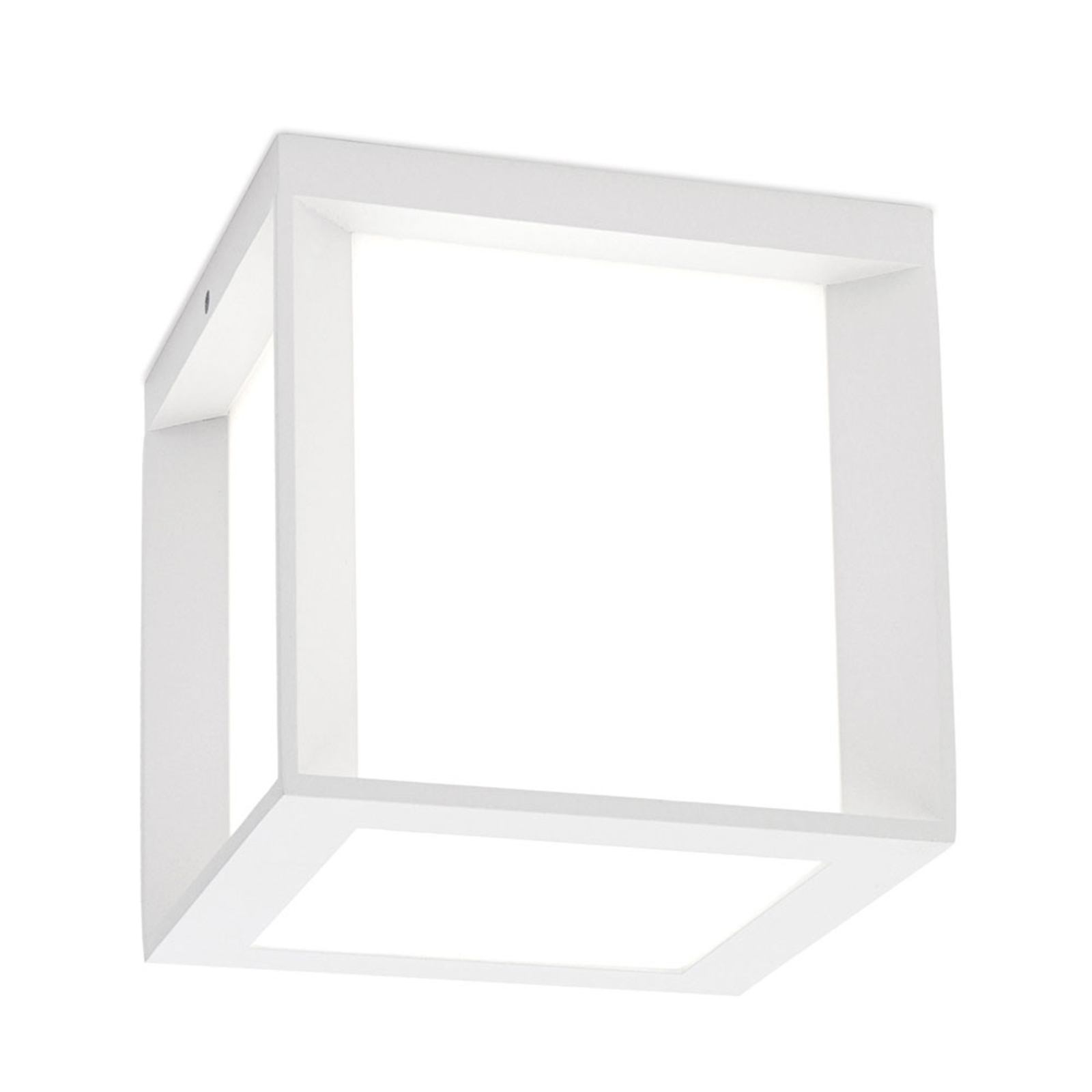 Henry outdoor wall light, 16 x 16 x 16 cm, white