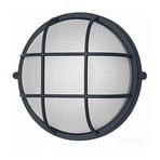 Aplique de exterior 400180, antracita, Ø 24 cm, aluminio/vidrio, IP54