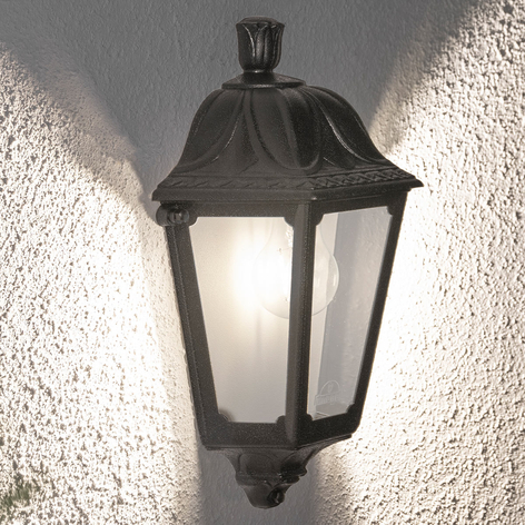 LED-vegglampe Iesse svart, saltvannsresistent