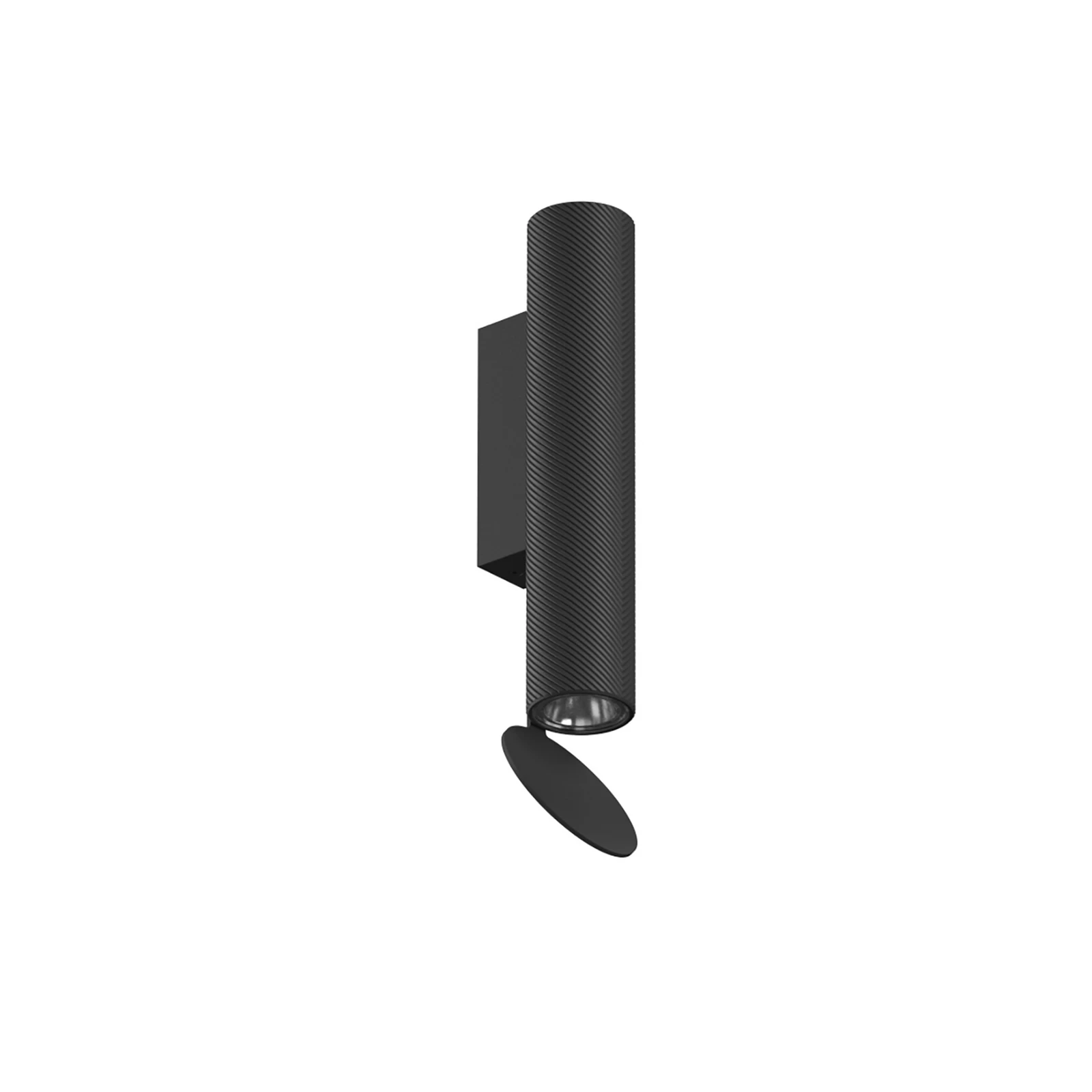 FLOS Flauta Spiga 1 applique d'extérieur, 2.700K noir