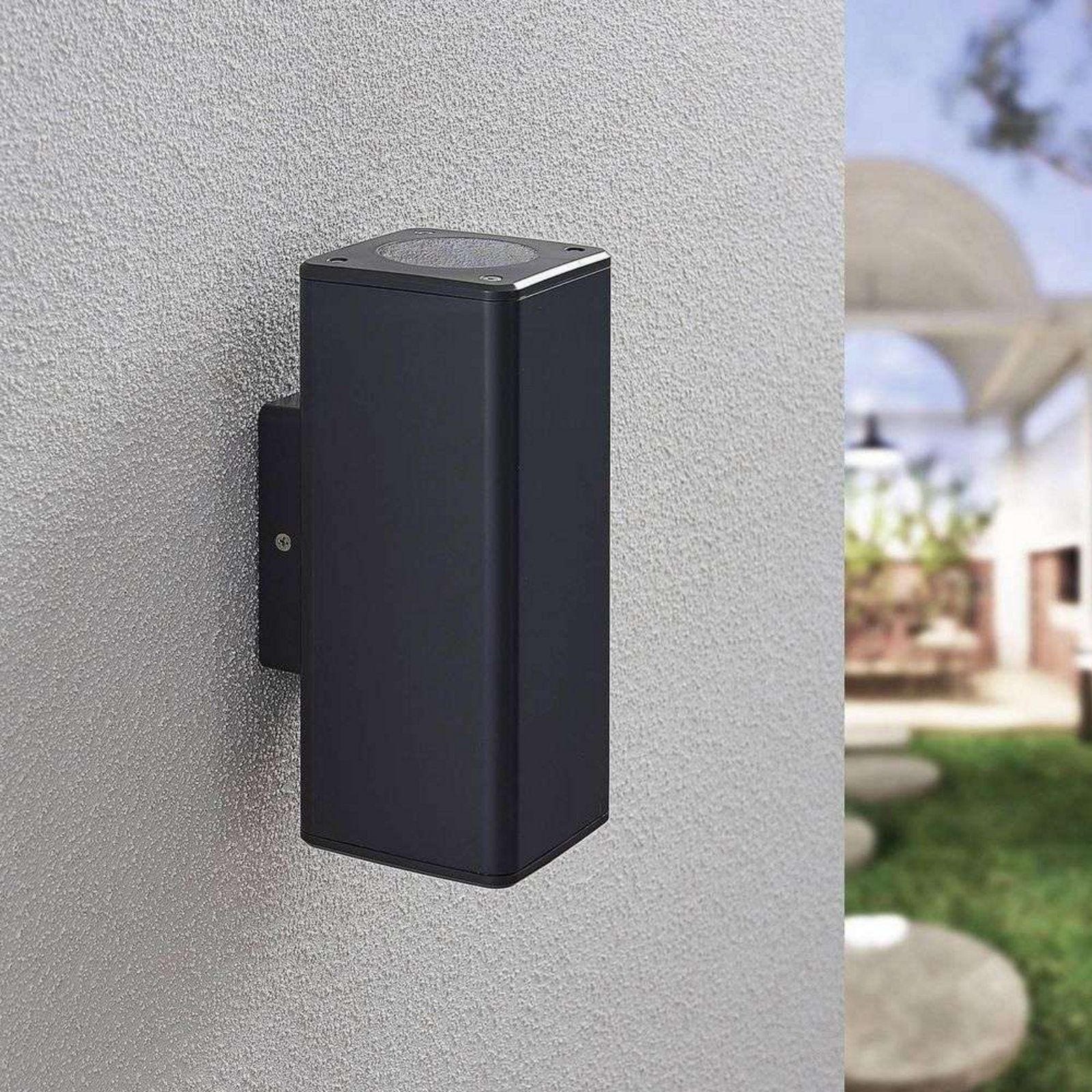 Nati Square Aplica de Exterior IP54 Dark Grey - Lindby