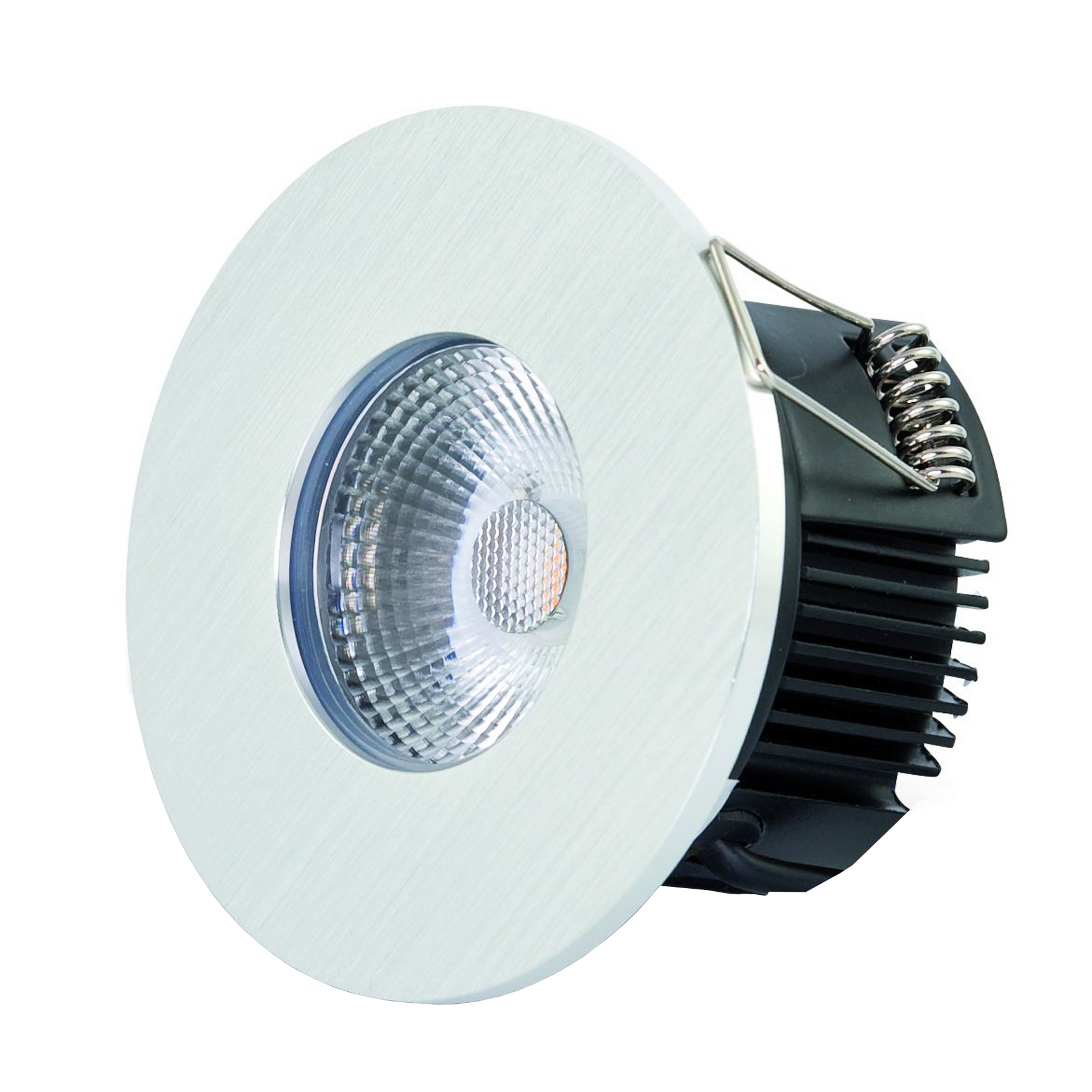 DOTLUX MULTIsun LED-Einbauleuchte, rund, aluminium