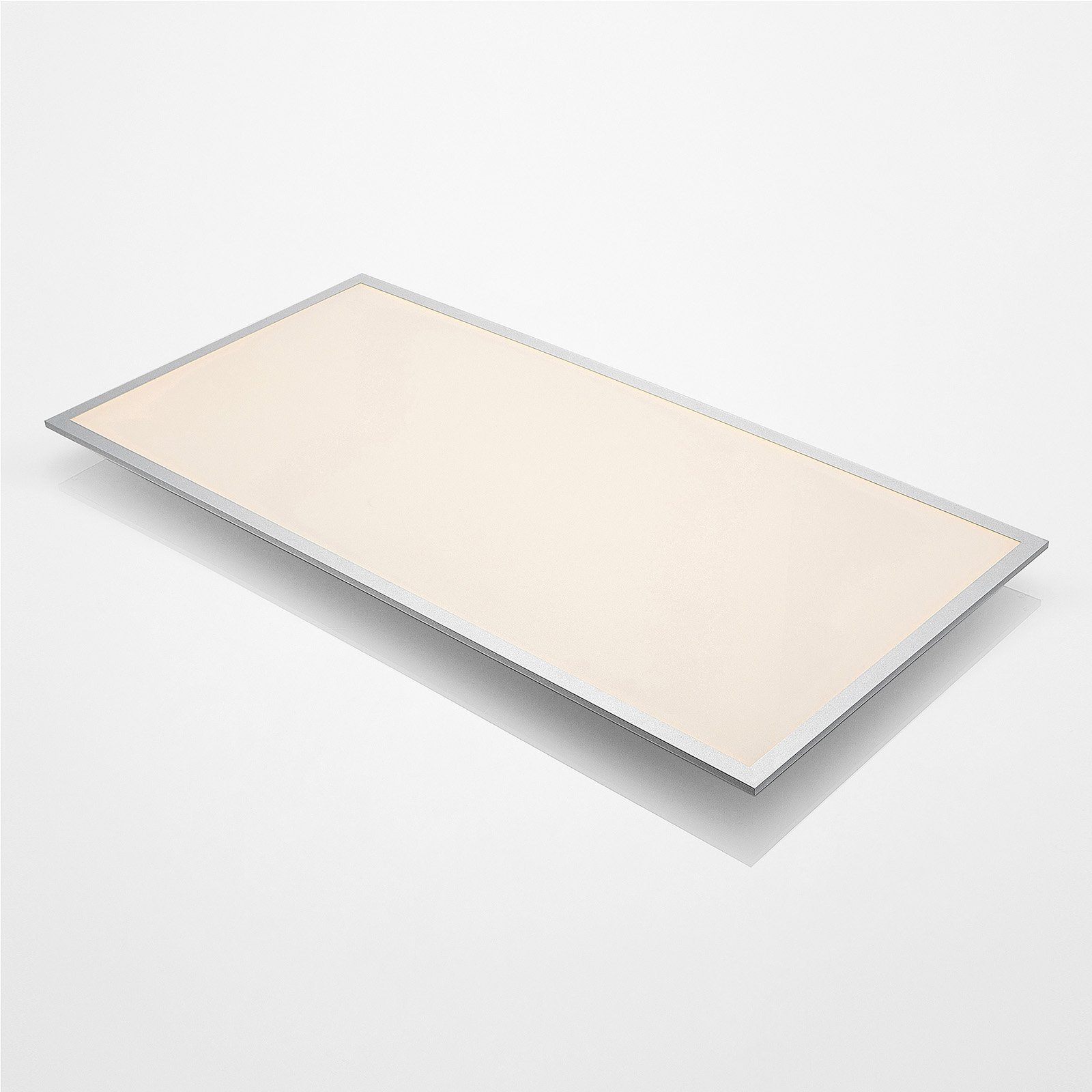Lindby LED-Deckenleuchte Zento, 4.000 K, 120 cm, silber