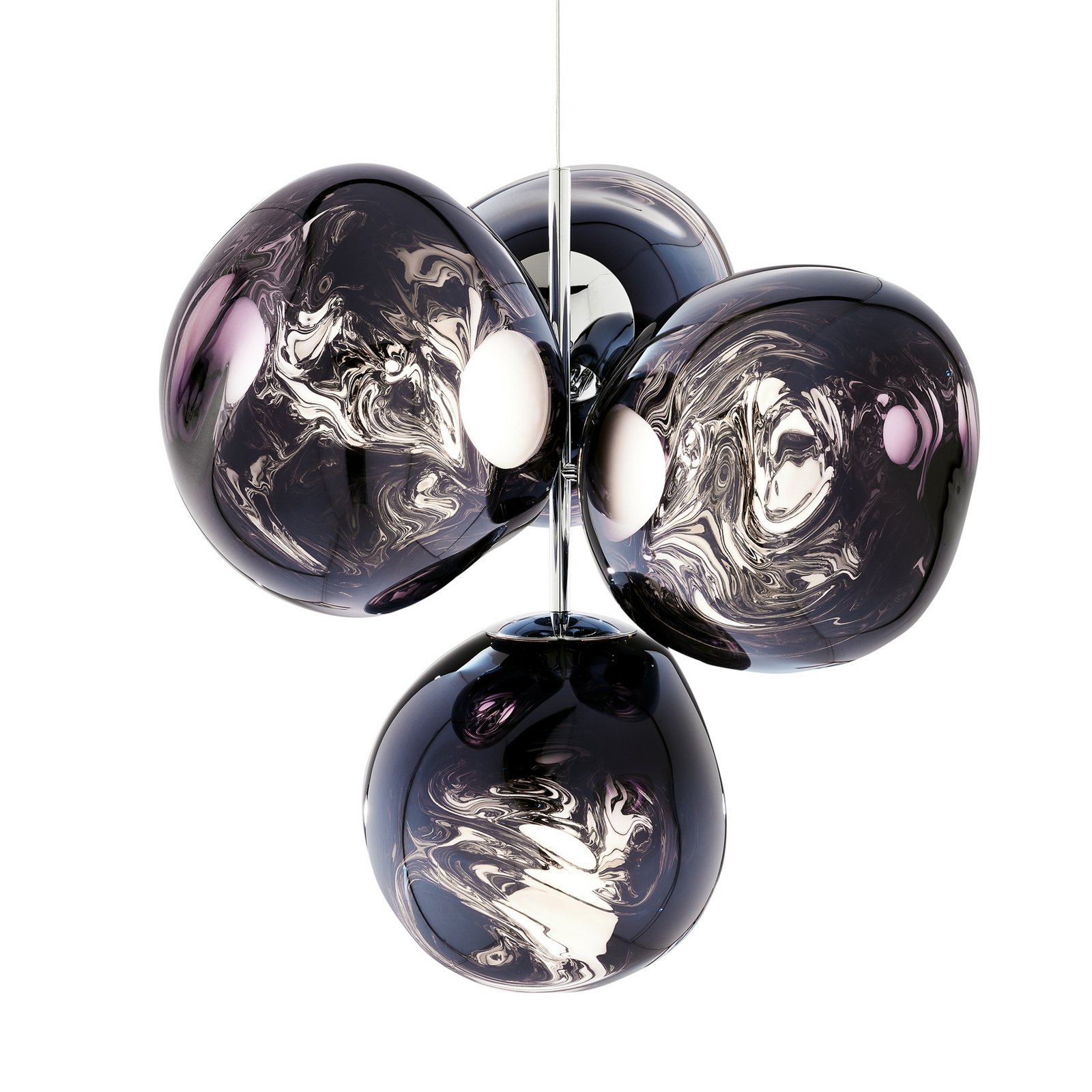 Tom Dixon LED chandelier Melt Chandelier, smoke grey